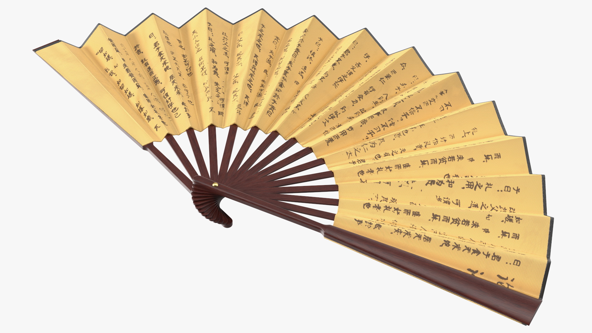 3D Traditional Chinese Fan model