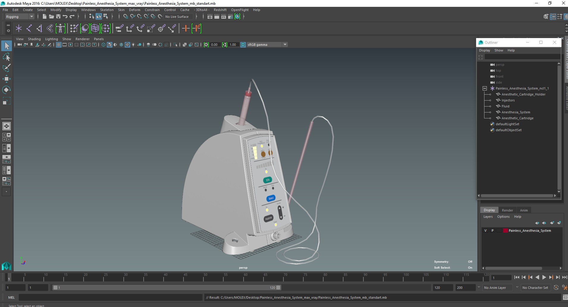 3D Painless Anesthesia System