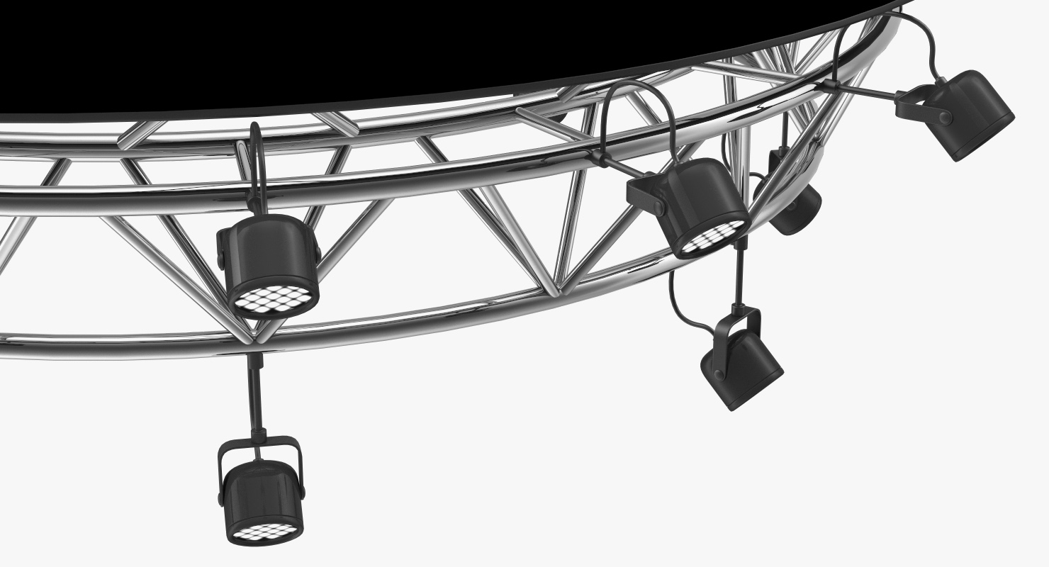 Circular Truss Stage Lighting 3D model