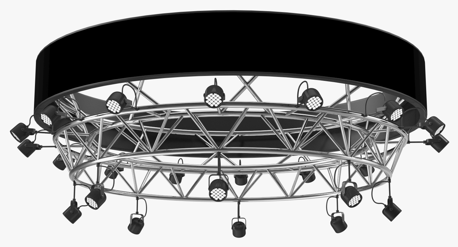 Circular Truss Stage Lighting 3D model