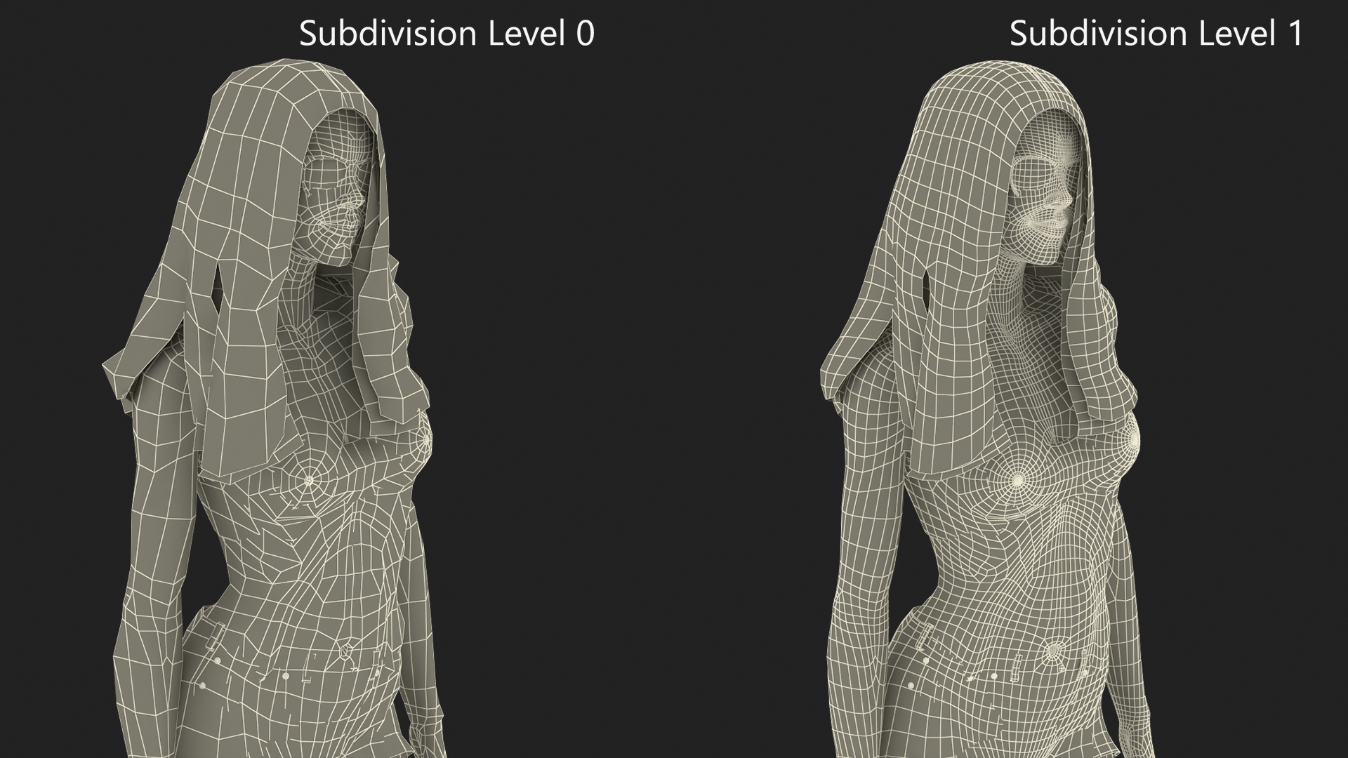 European Woman in Summer Style Outfit 3D
