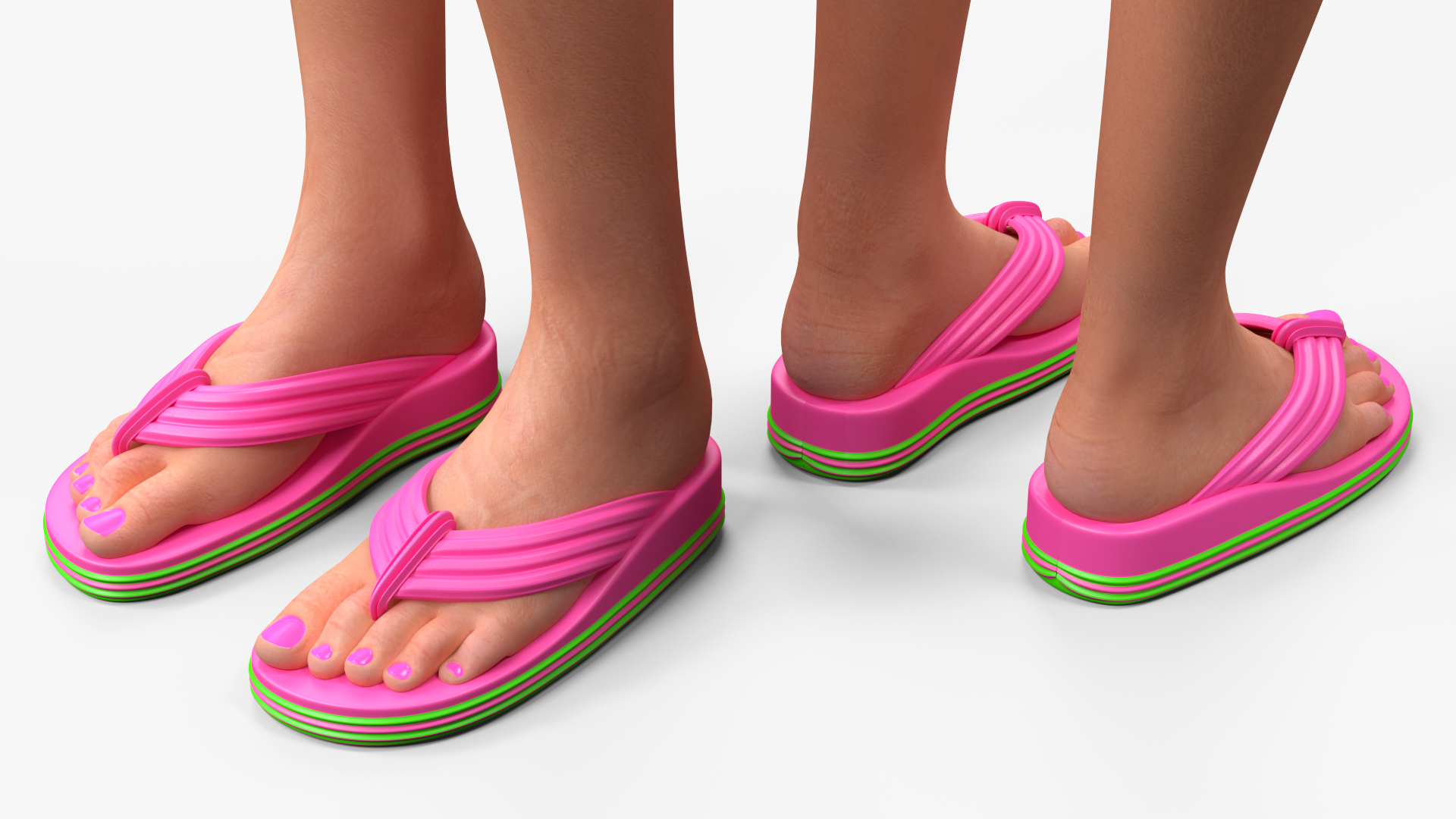 European Woman in Summer Style Outfit 3D