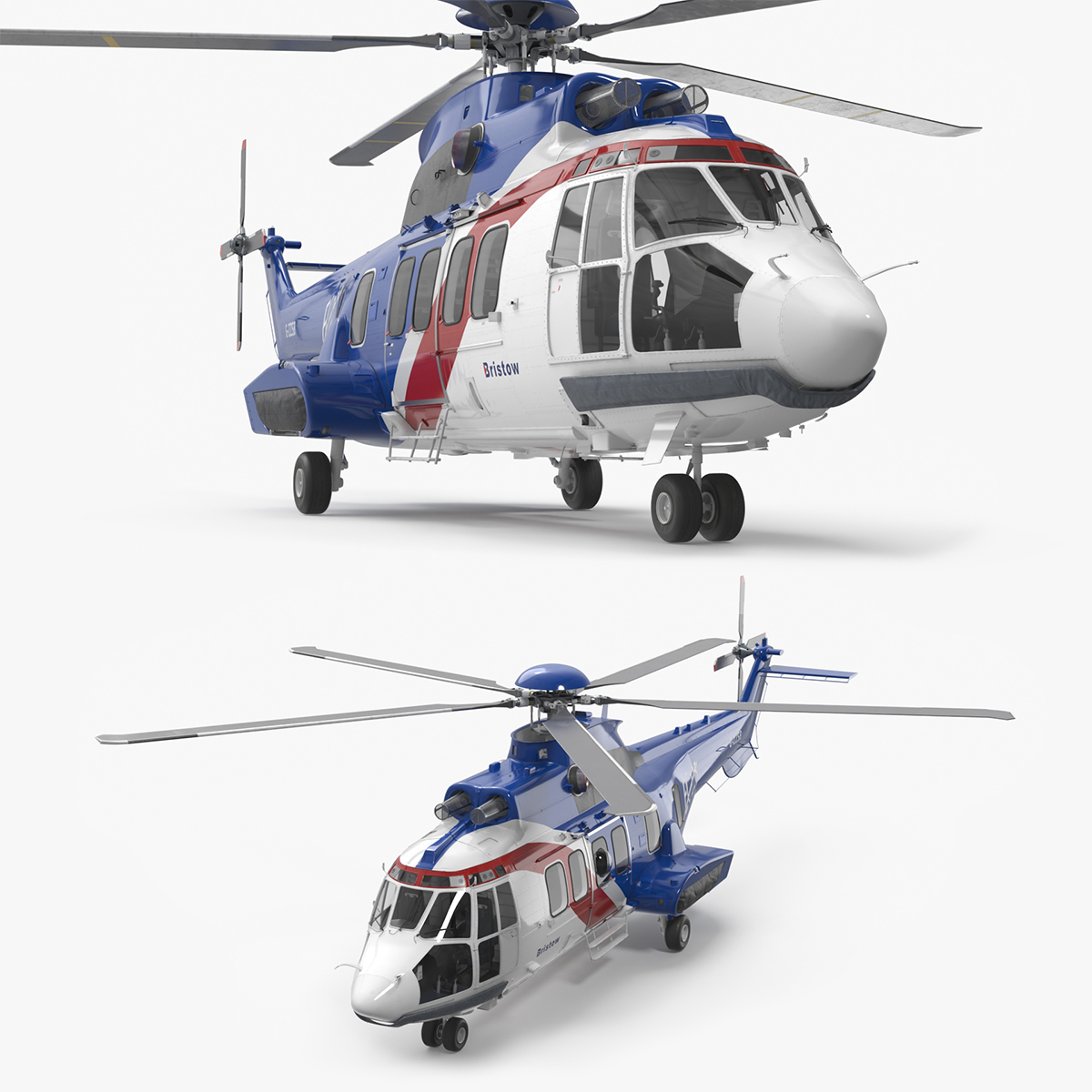 Airbus H225 Helicopter with Interior