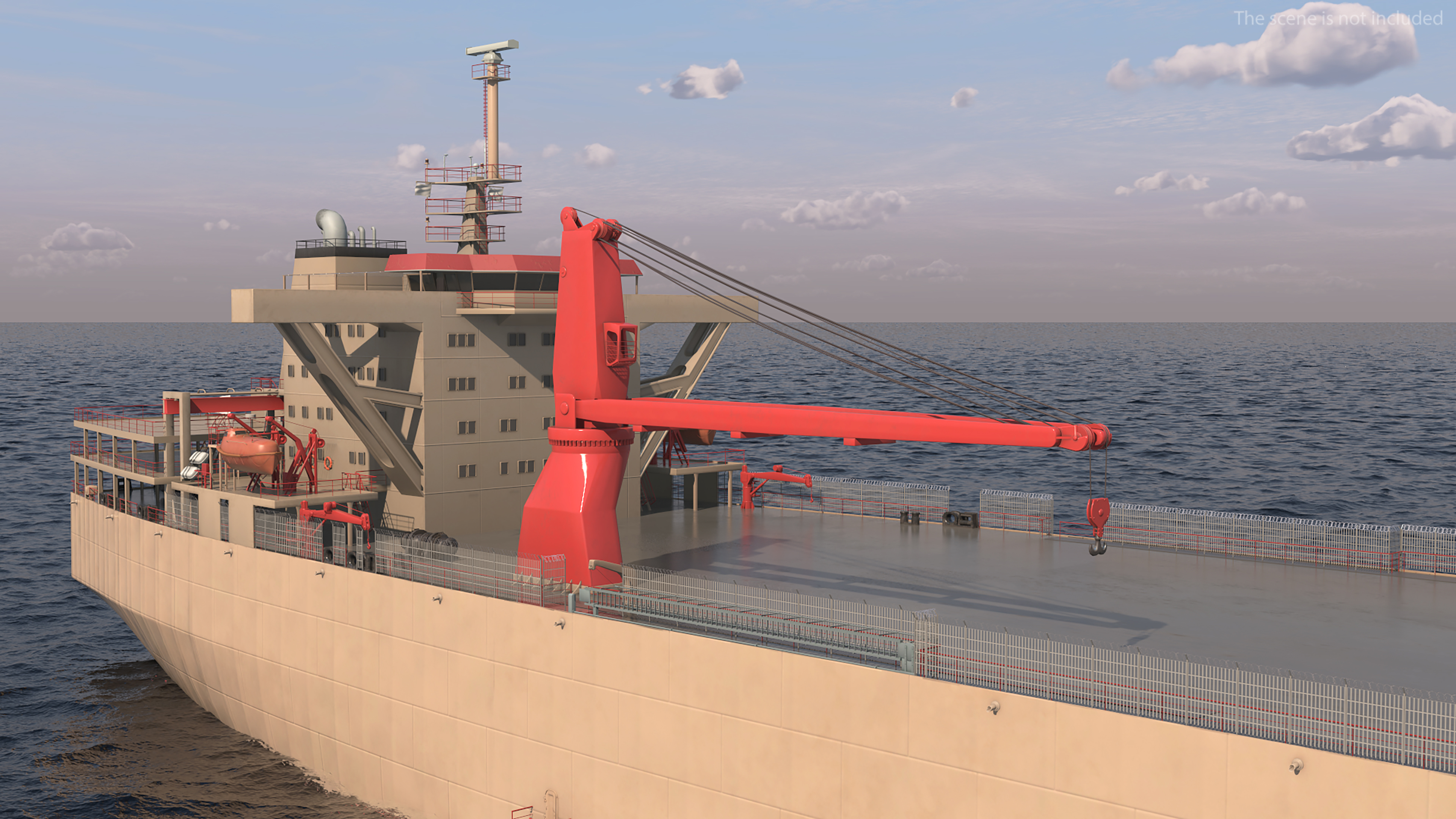 3D model Blue Marlin Ferrying Cargo Tanker Rigged