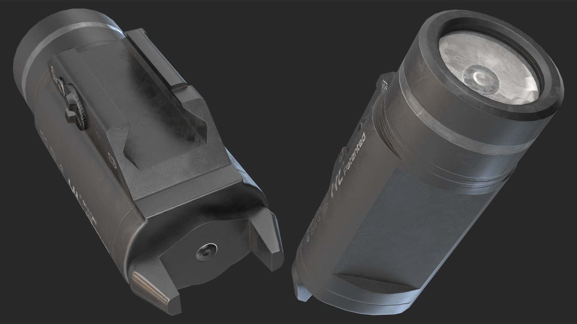 3D TLR-1 HP Streamlight Game Weapon Attachment model