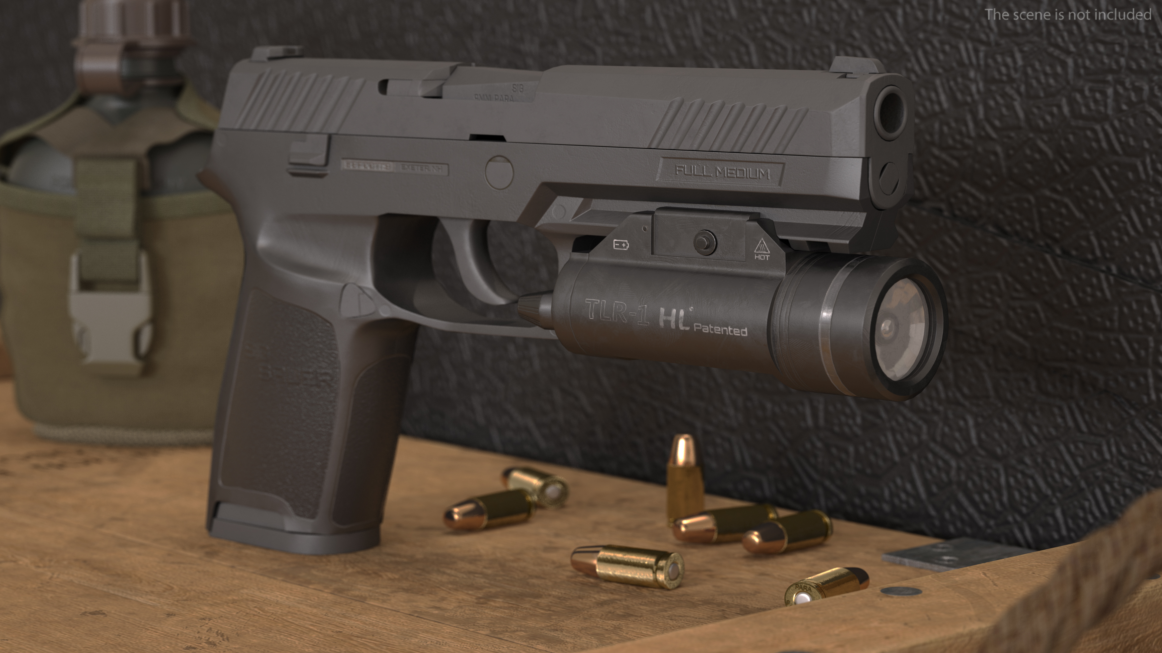 3D TLR-1 HP Streamlight Game Weapon Attachment model