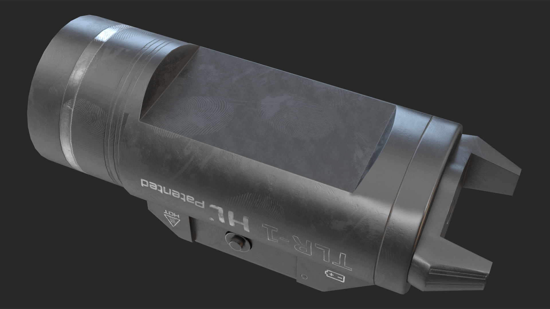3D TLR-1 HP Streamlight Game Weapon Attachment model