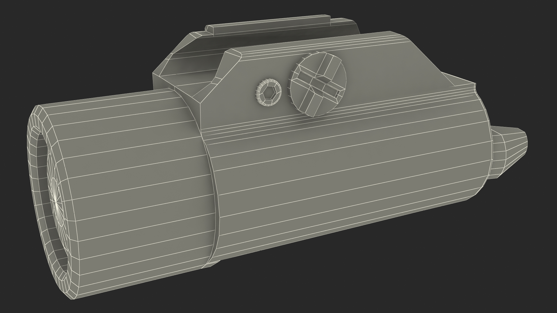 3D TLR-1 HP Streamlight Game Weapon Attachment model