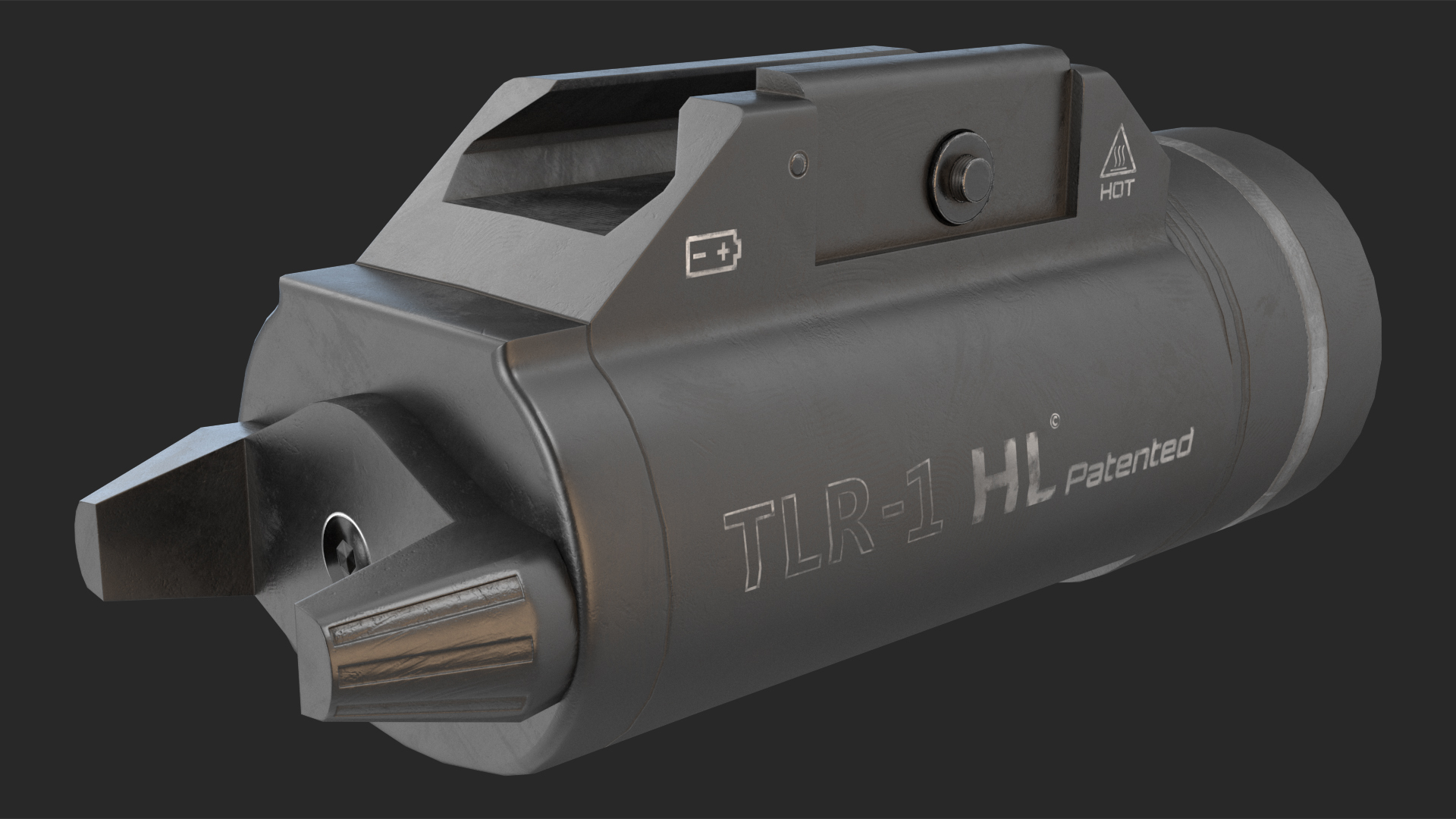 3D TLR-1 HP Streamlight Game Weapon Attachment model