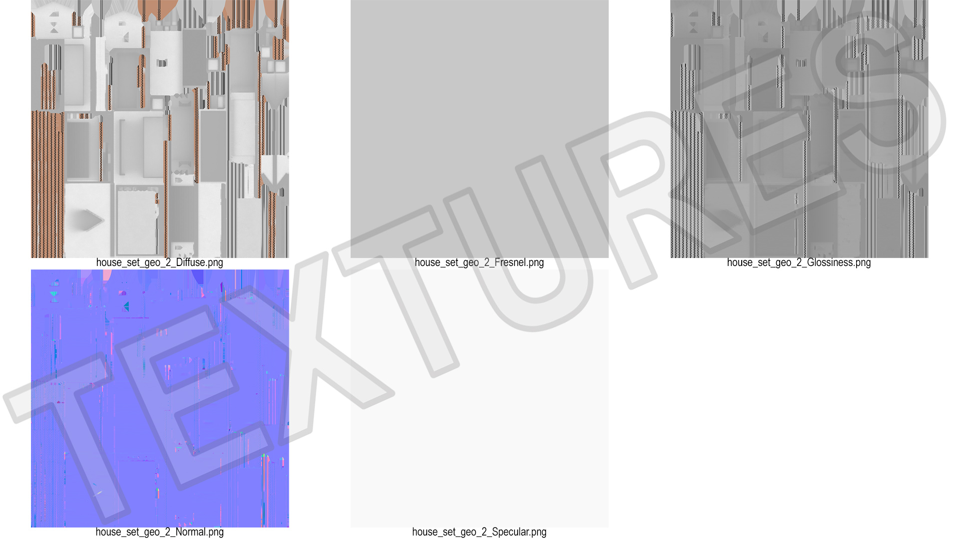 3D model DIY Cardboard House White