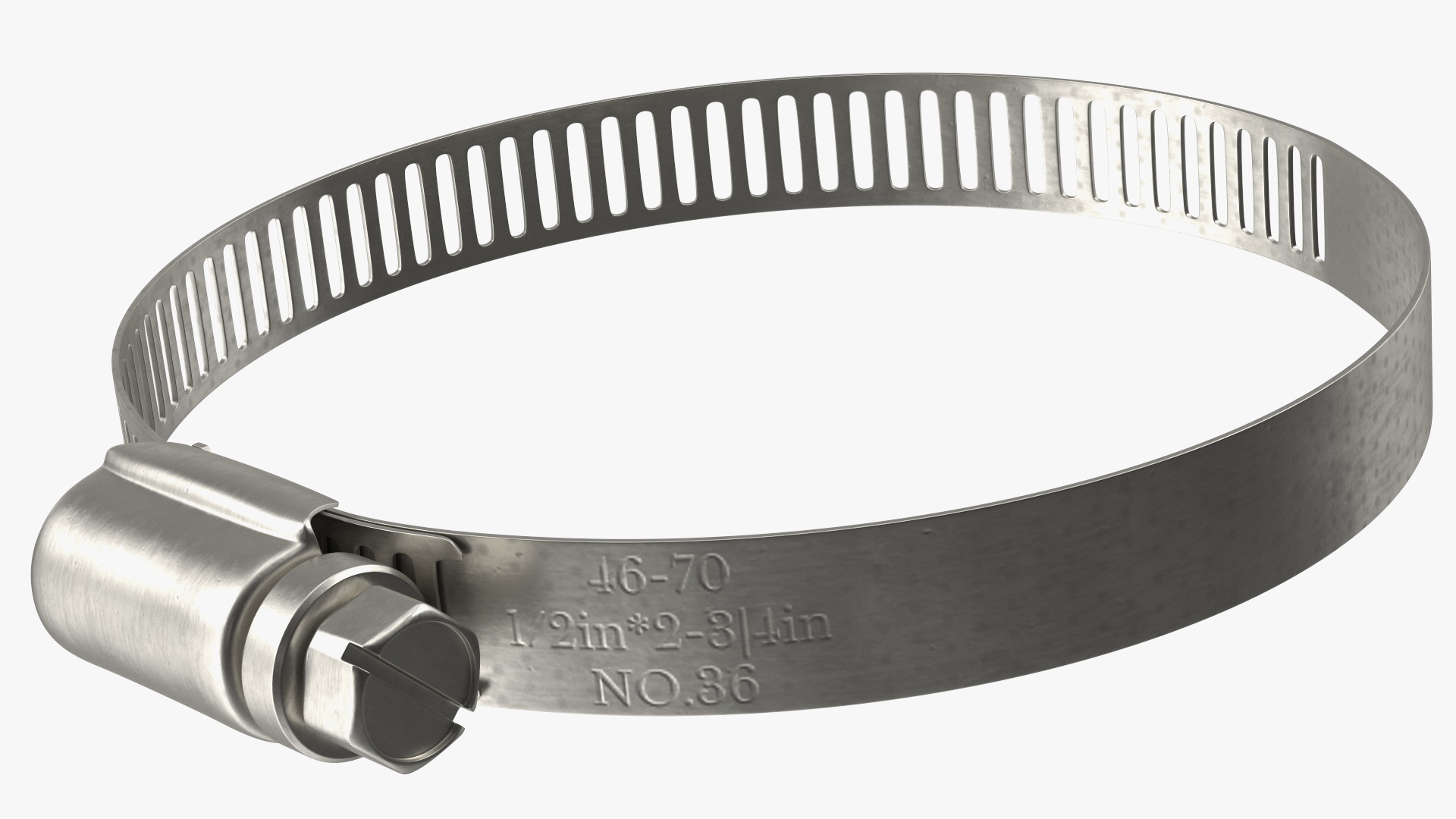 3D model Hose Clamp with Thumb Screw 46 70mm