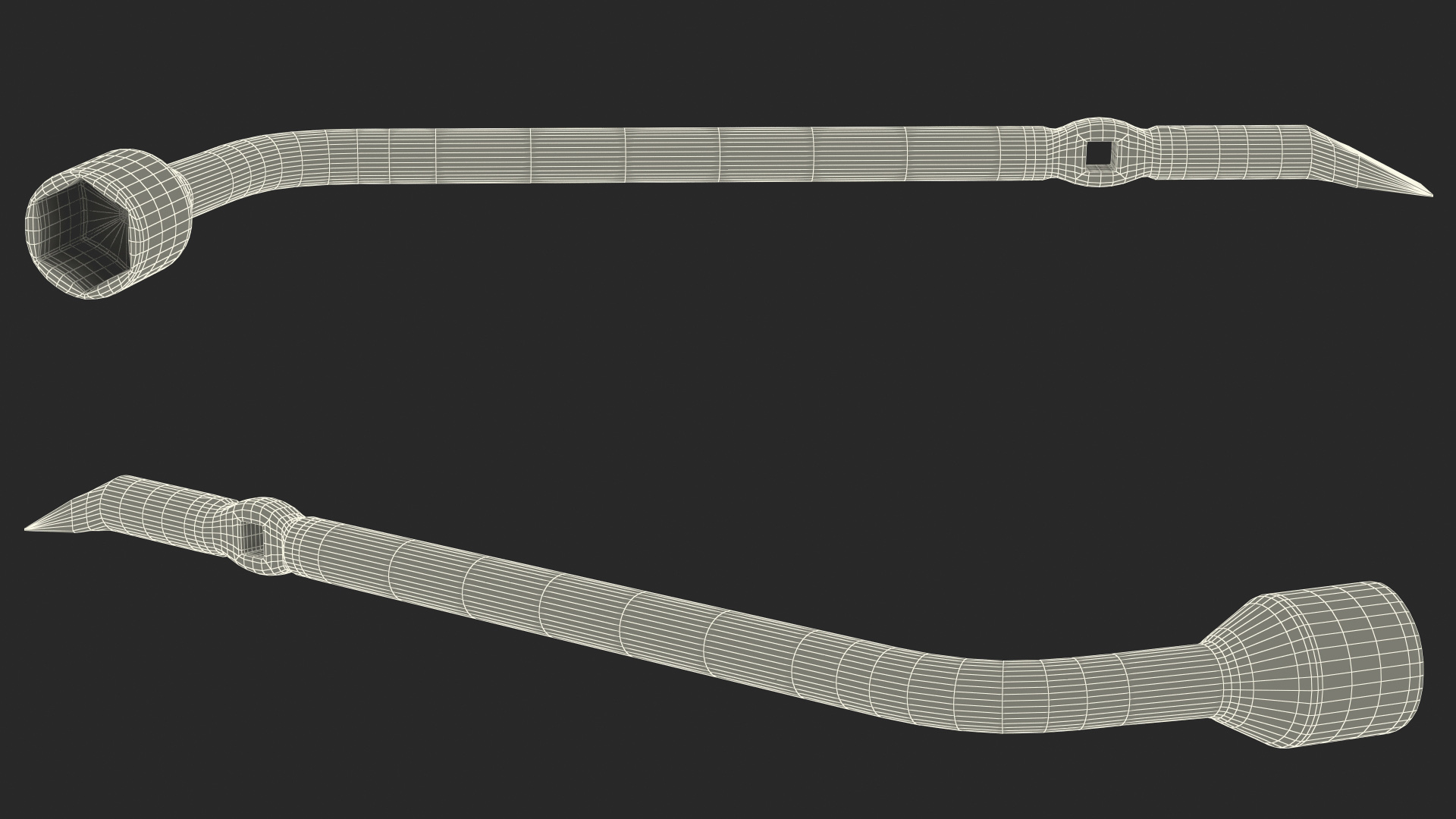 Tire Lug Nut Wrench 3D model