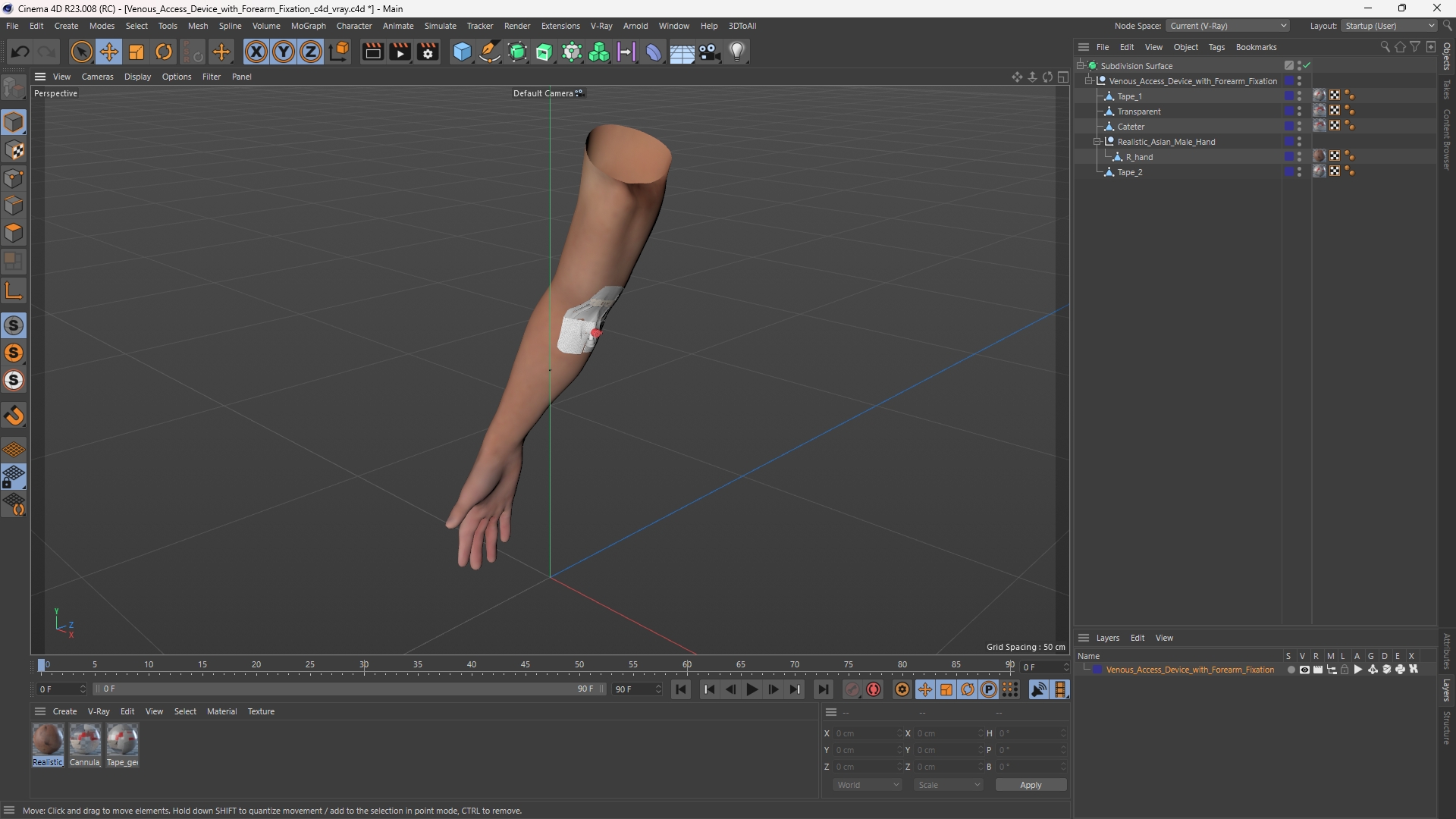 Venous Access Device with Forearm Fixation - view 12