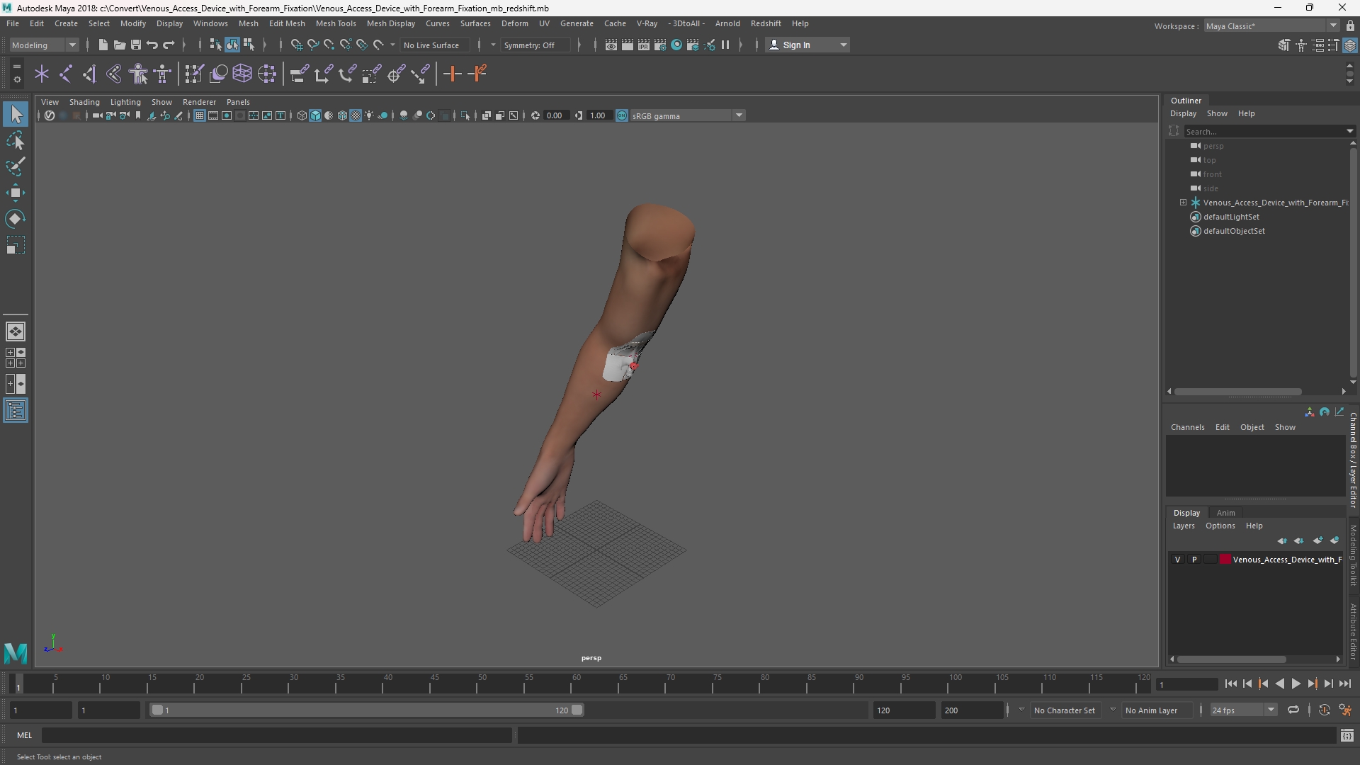 Venous Access Device with Forearm Fixation - view 11