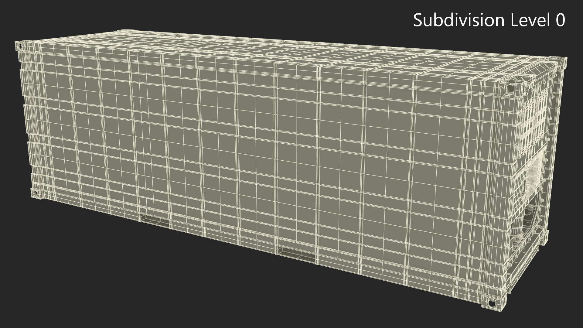 United Nations Refrigerated Container 3D