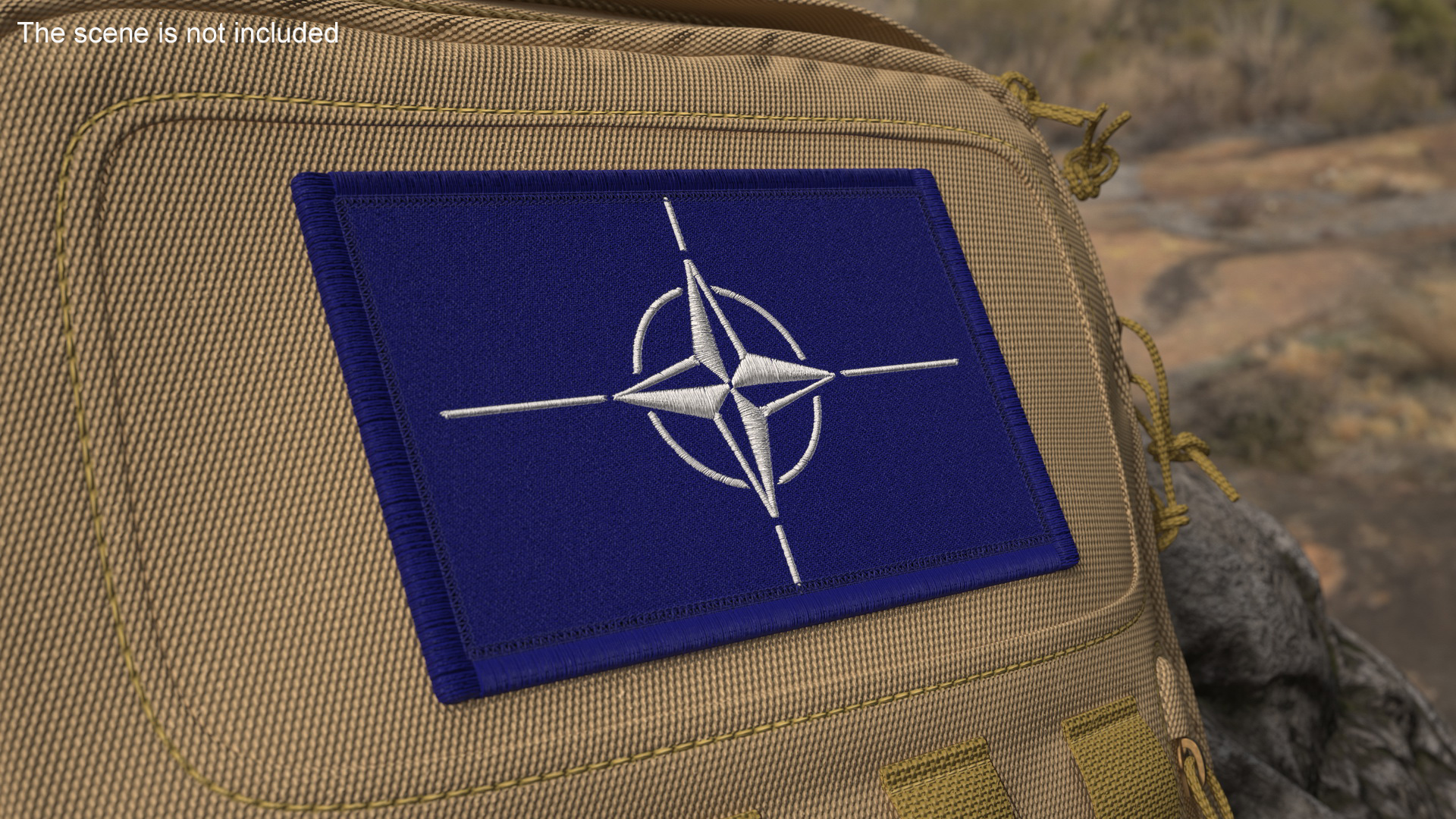 3D model NATO Flag Patch