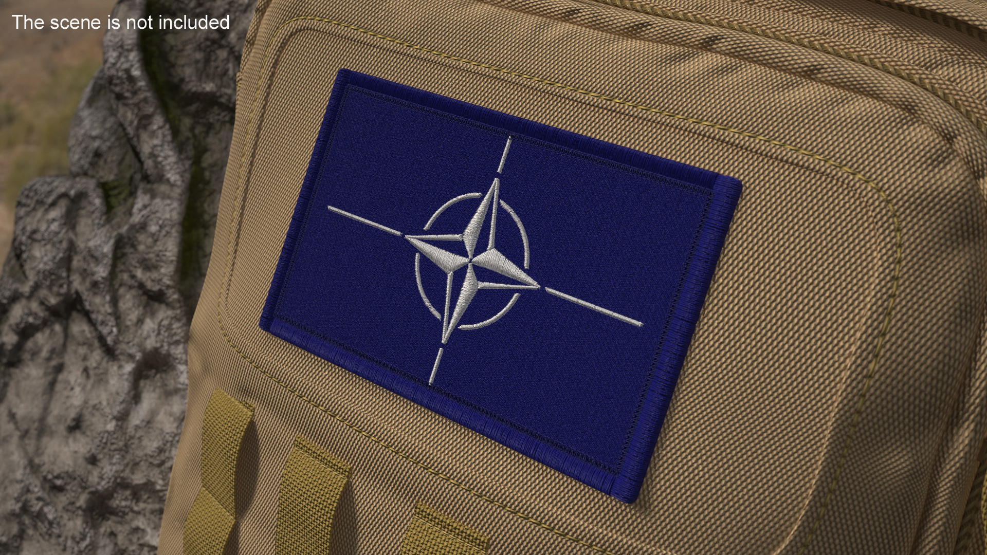 3D model NATO Flag Patch