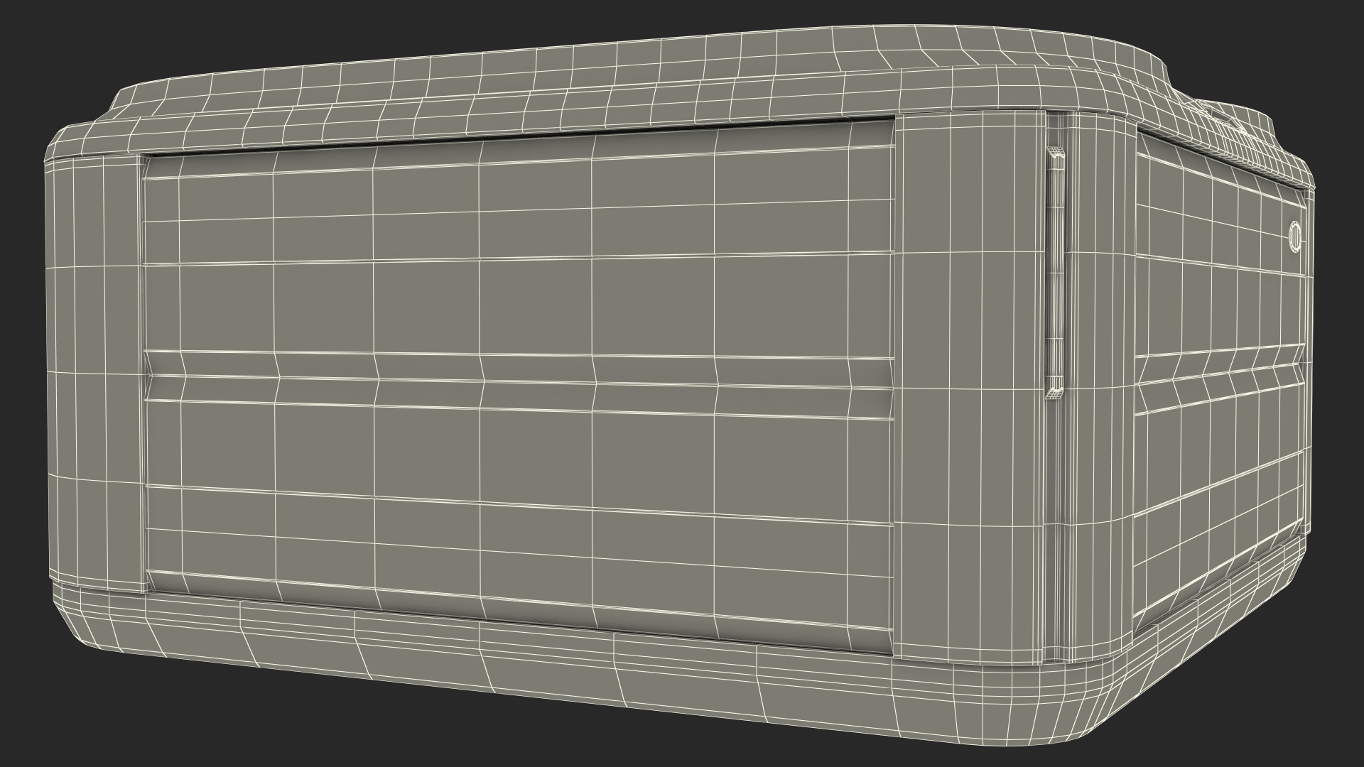 Large Hot Tub with Water 3D model