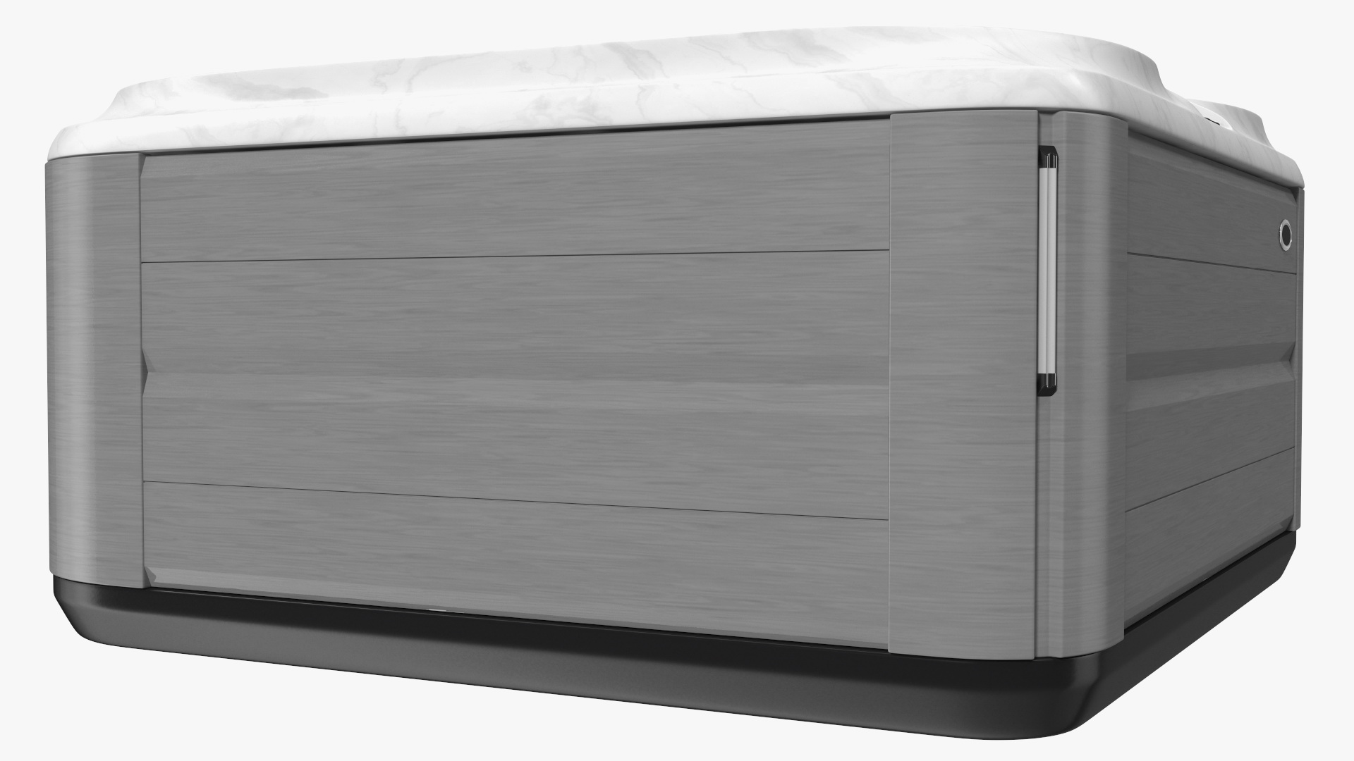 Large Hot Tub with Water 3D model