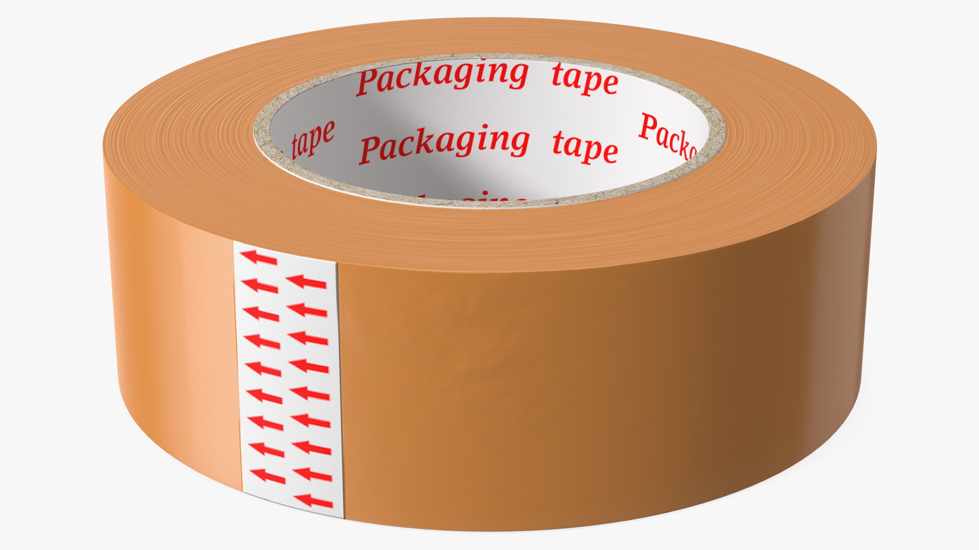 3D Scotch Tape Large Roll Brown model