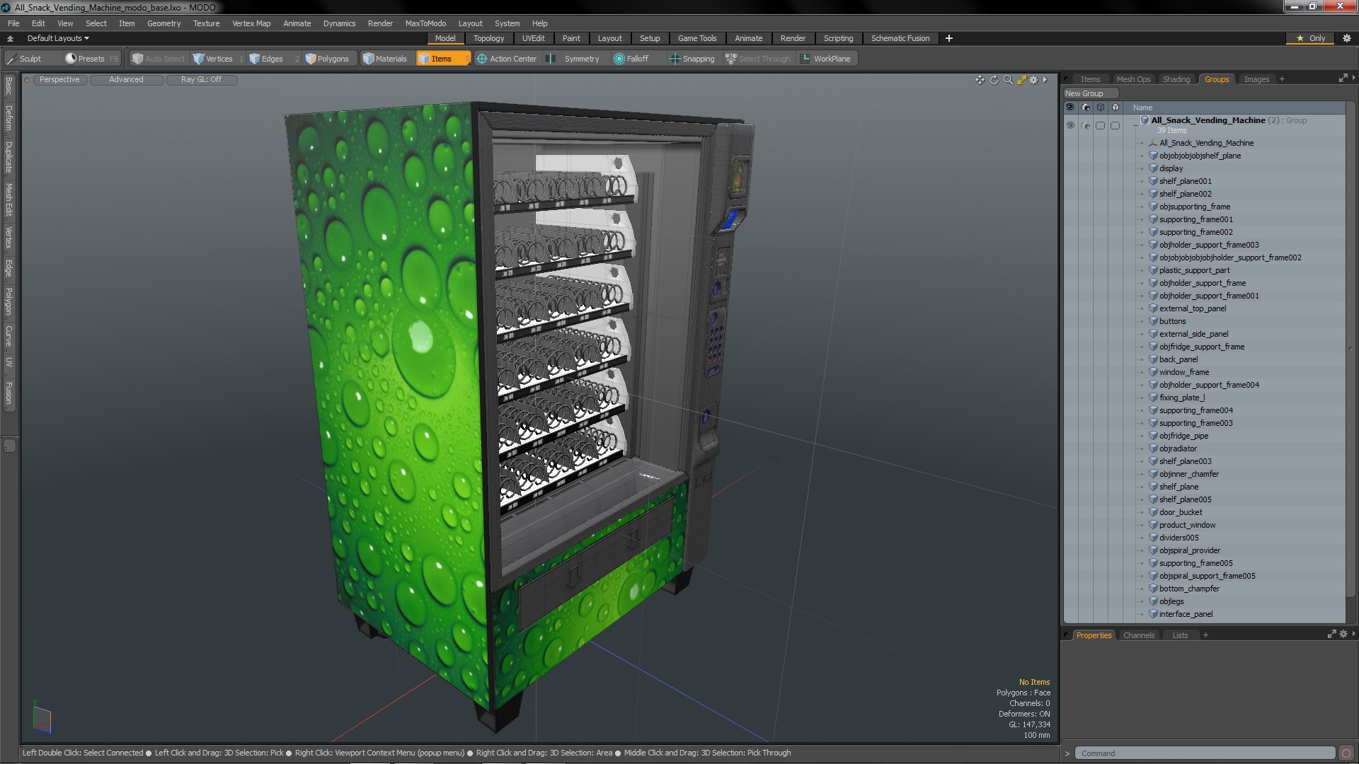 3D model All Snack Vending Machine