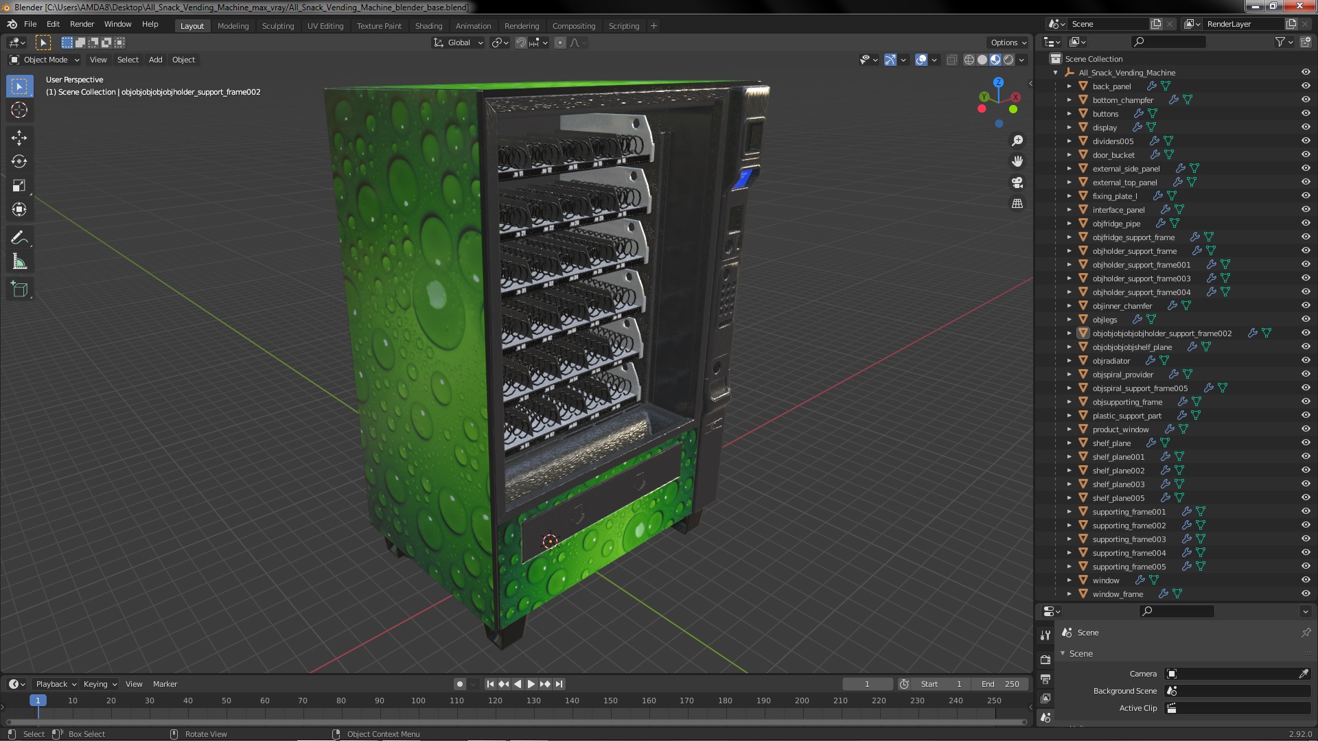 3D model All Snack Vending Machine