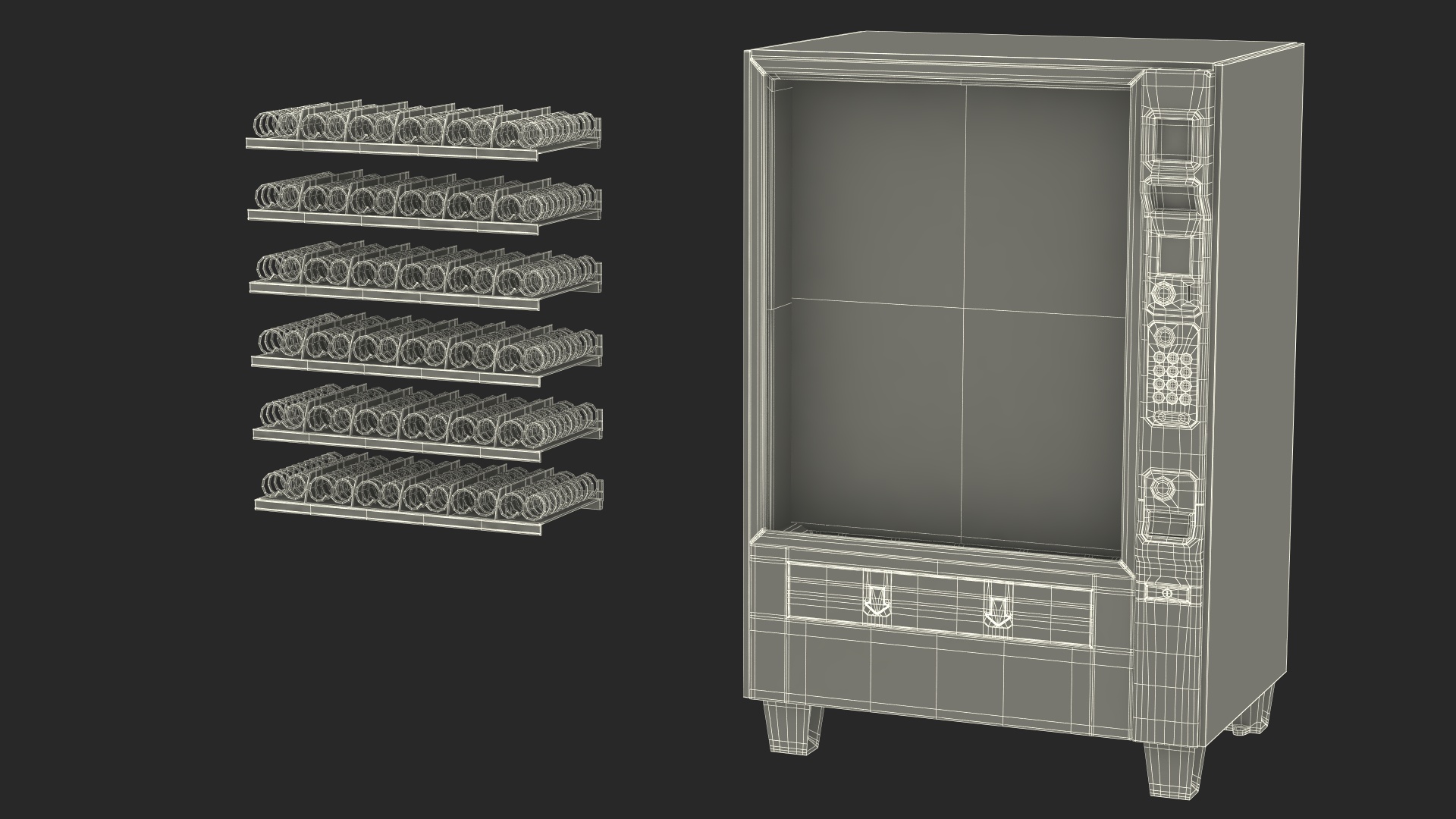 3D model All Snack Vending Machine