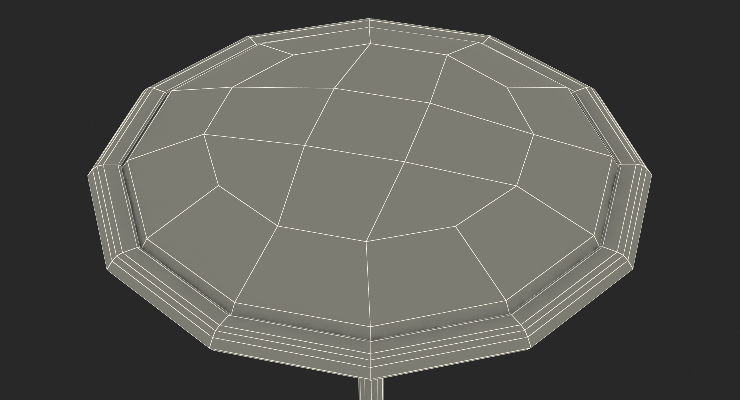 Discontent Face Pin 3D model