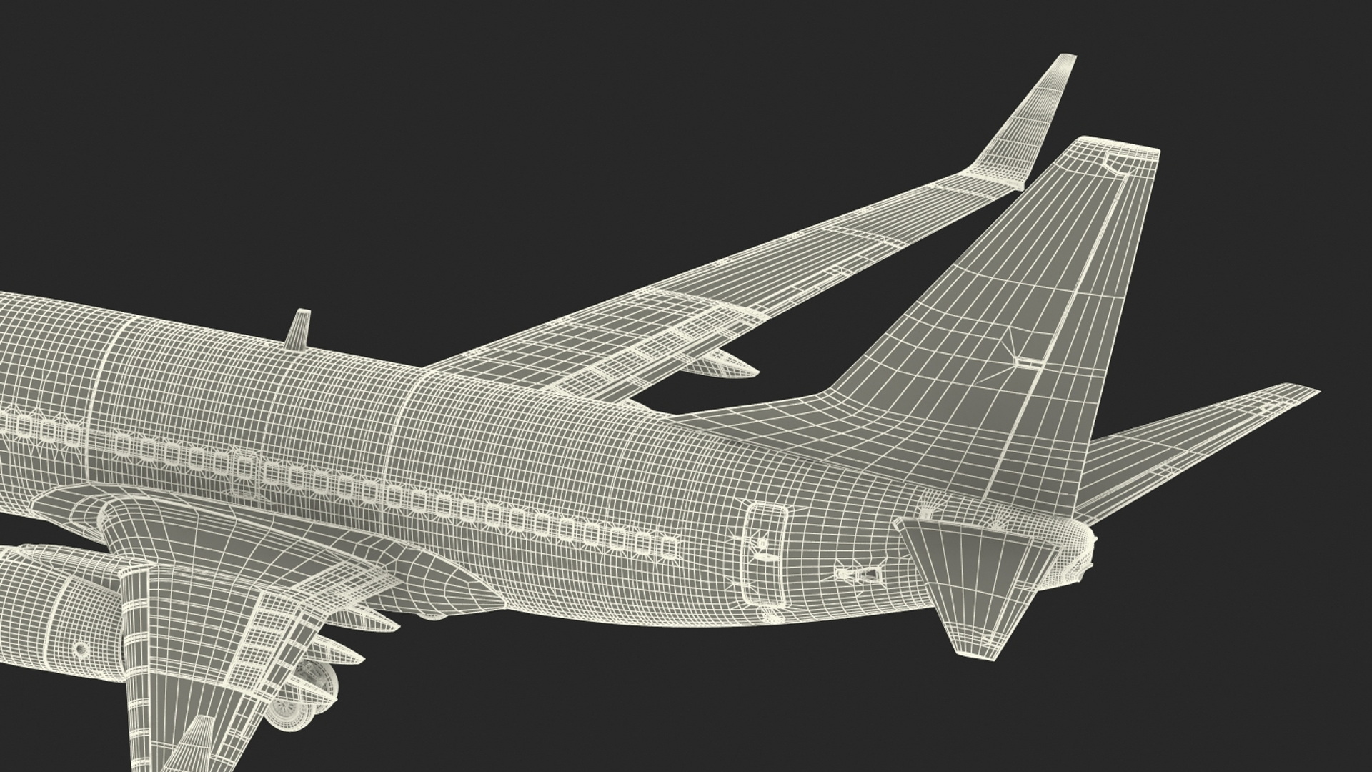 3D American Airlines Boeing 737-600 with Interior Rigged model
