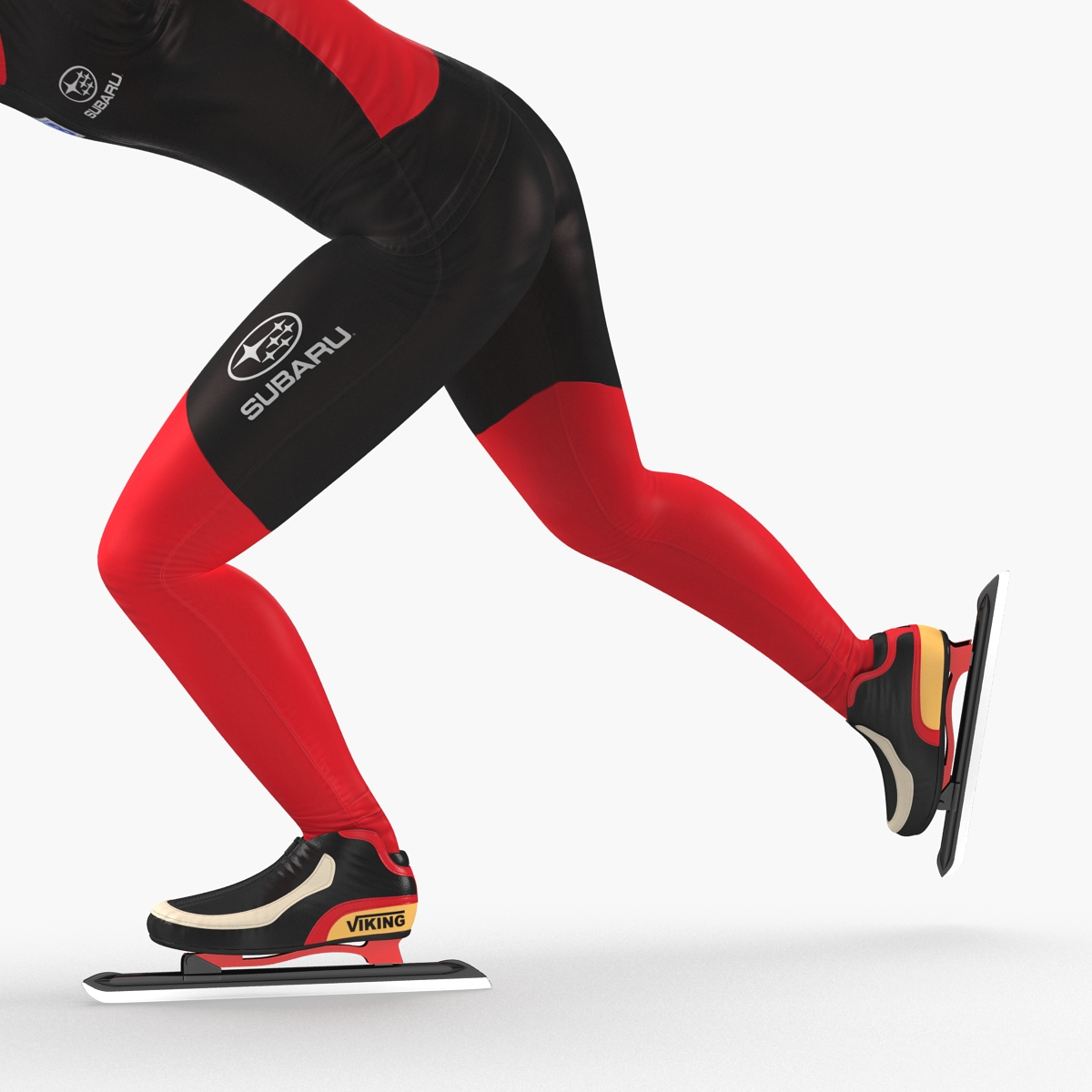 Speed Skater Pose 2 3D model