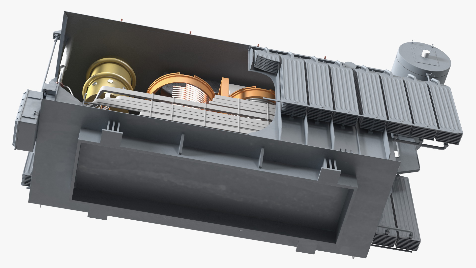3D Electrical Transformer Inner Construction