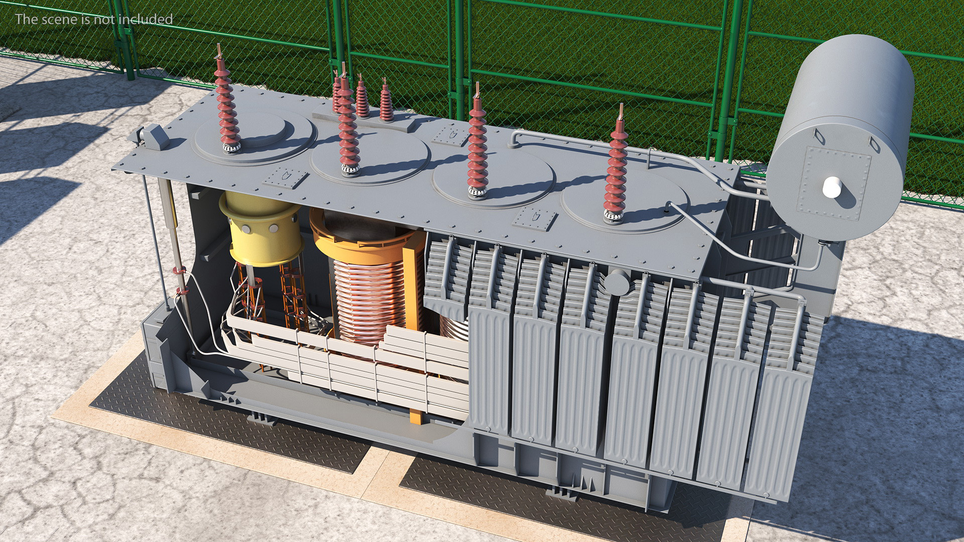 3D Electrical Transformer Inner Construction