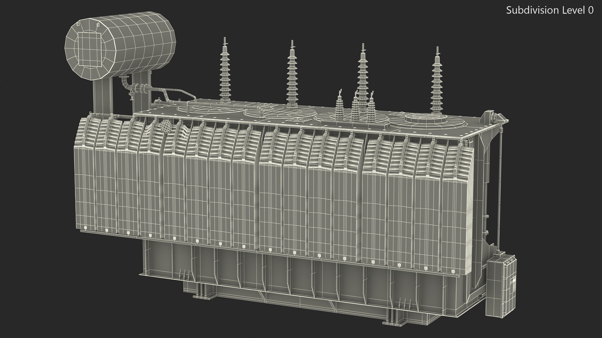 3D Electrical Transformer Inner Construction