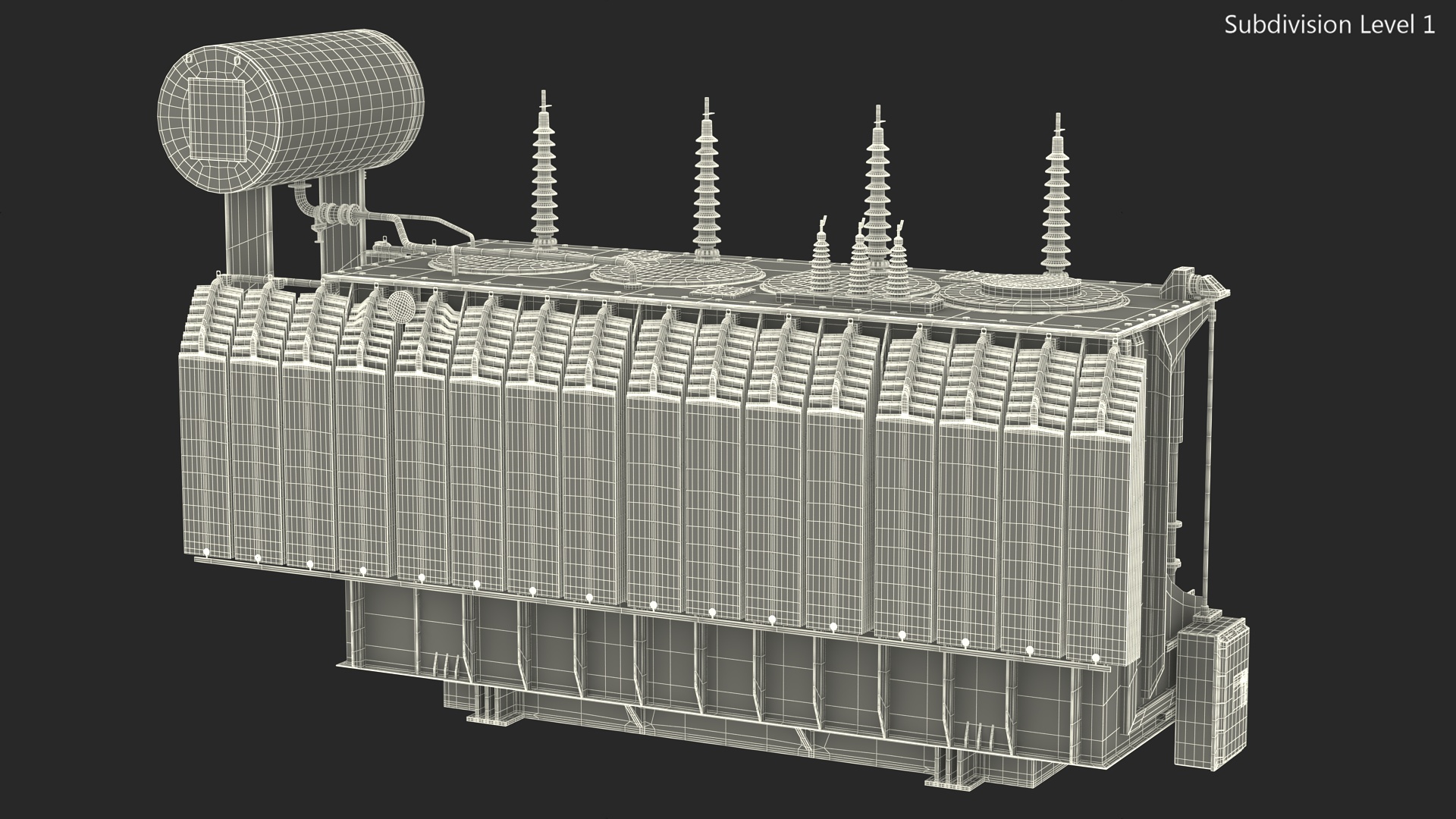 3D Electrical Transformer Inner Construction