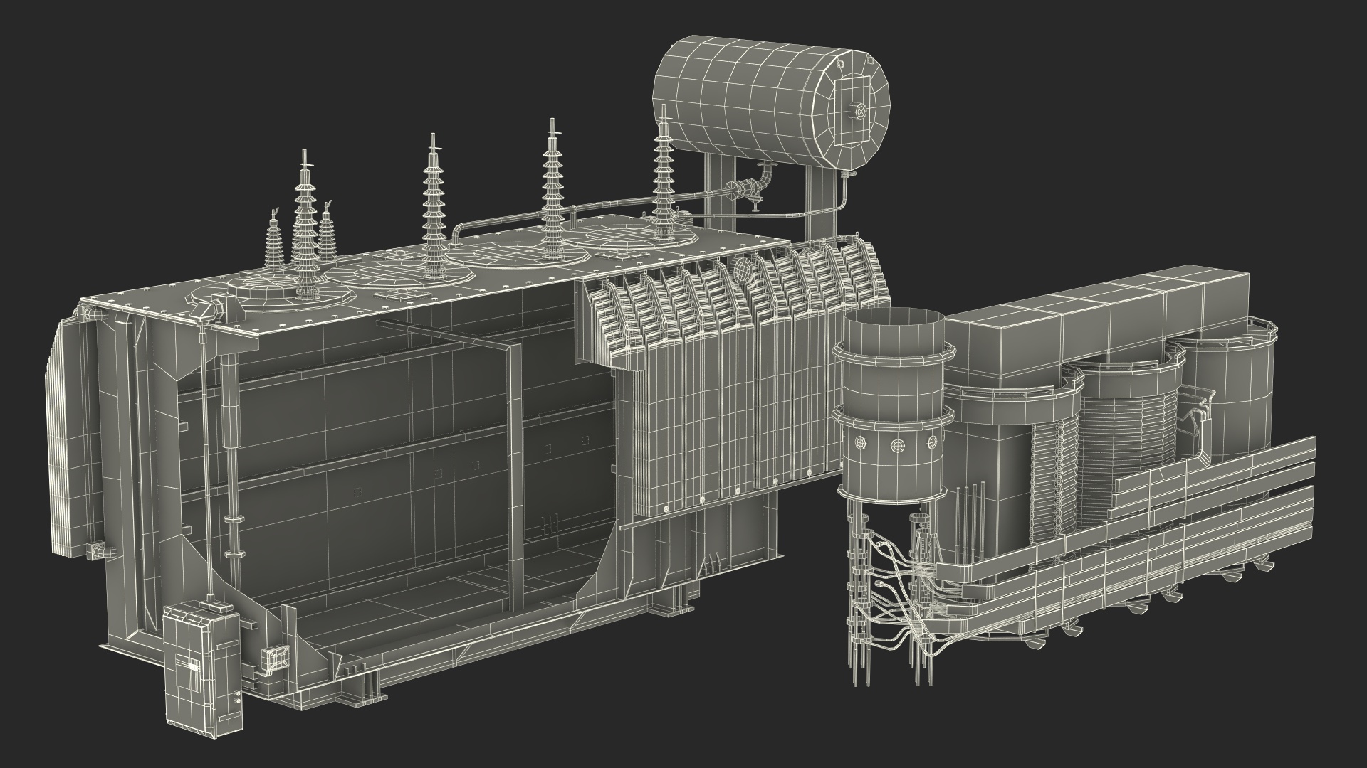 3D Electrical Transformer Inner Construction