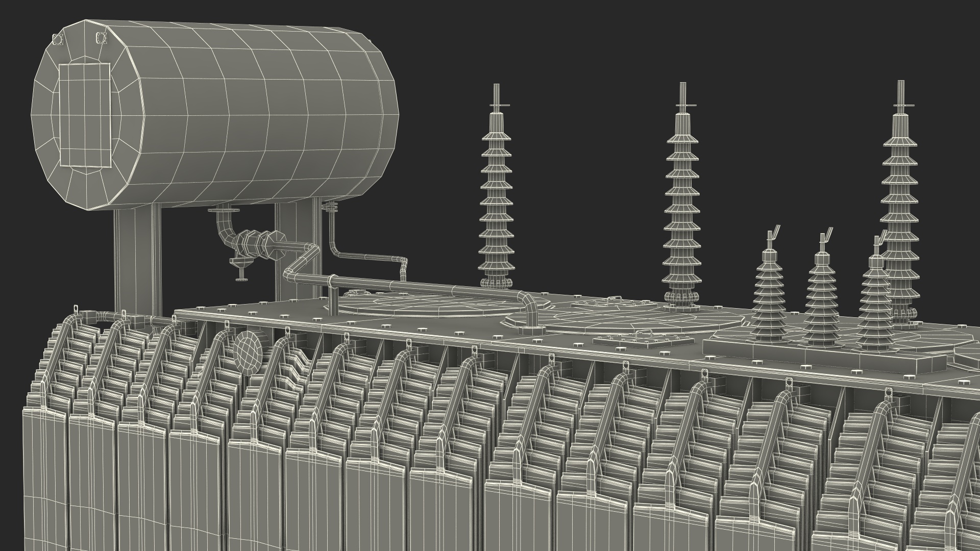 3D Electrical Transformer Inner Construction