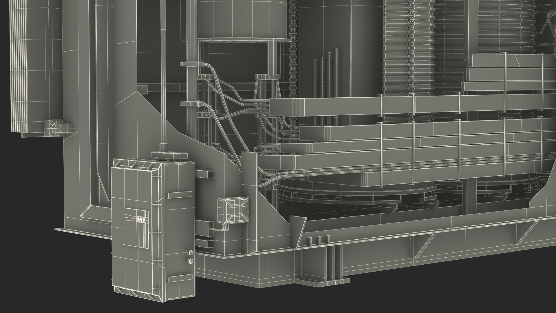 3D Electrical Transformer Inner Construction
