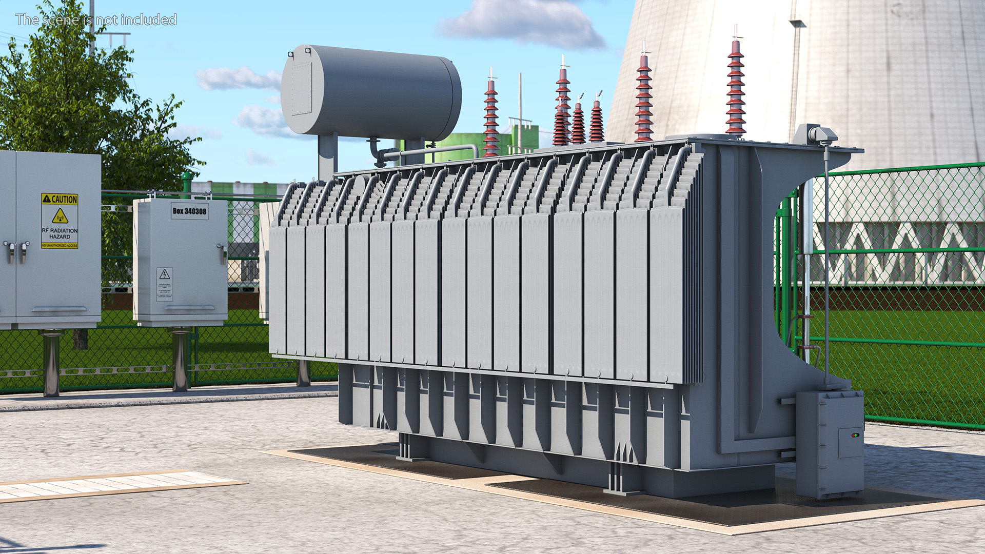 3D Electrical Transformer Inner Construction