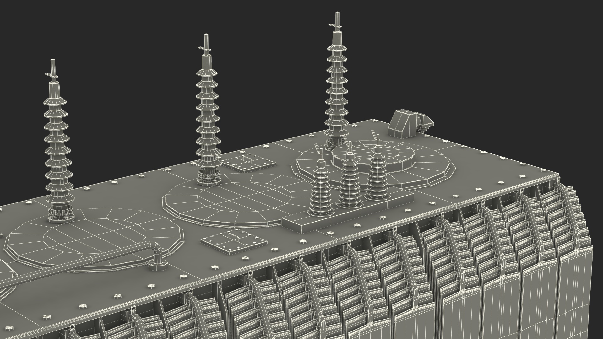 3D Electrical Transformer Inner Construction