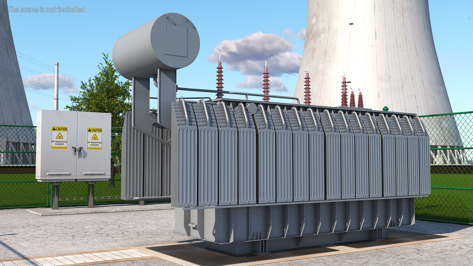 3D Electrical Transformer Inner Construction