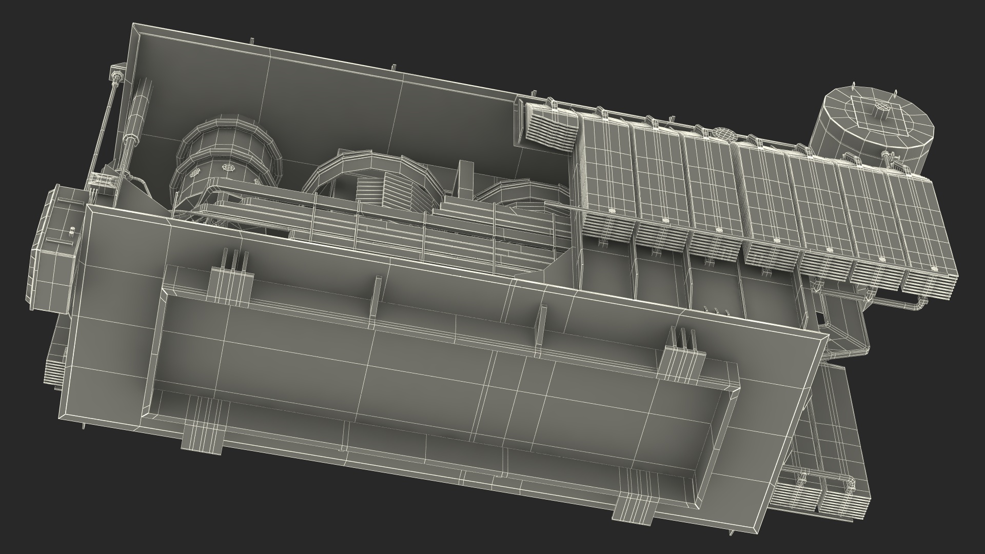 3D Electrical Transformer Inner Construction