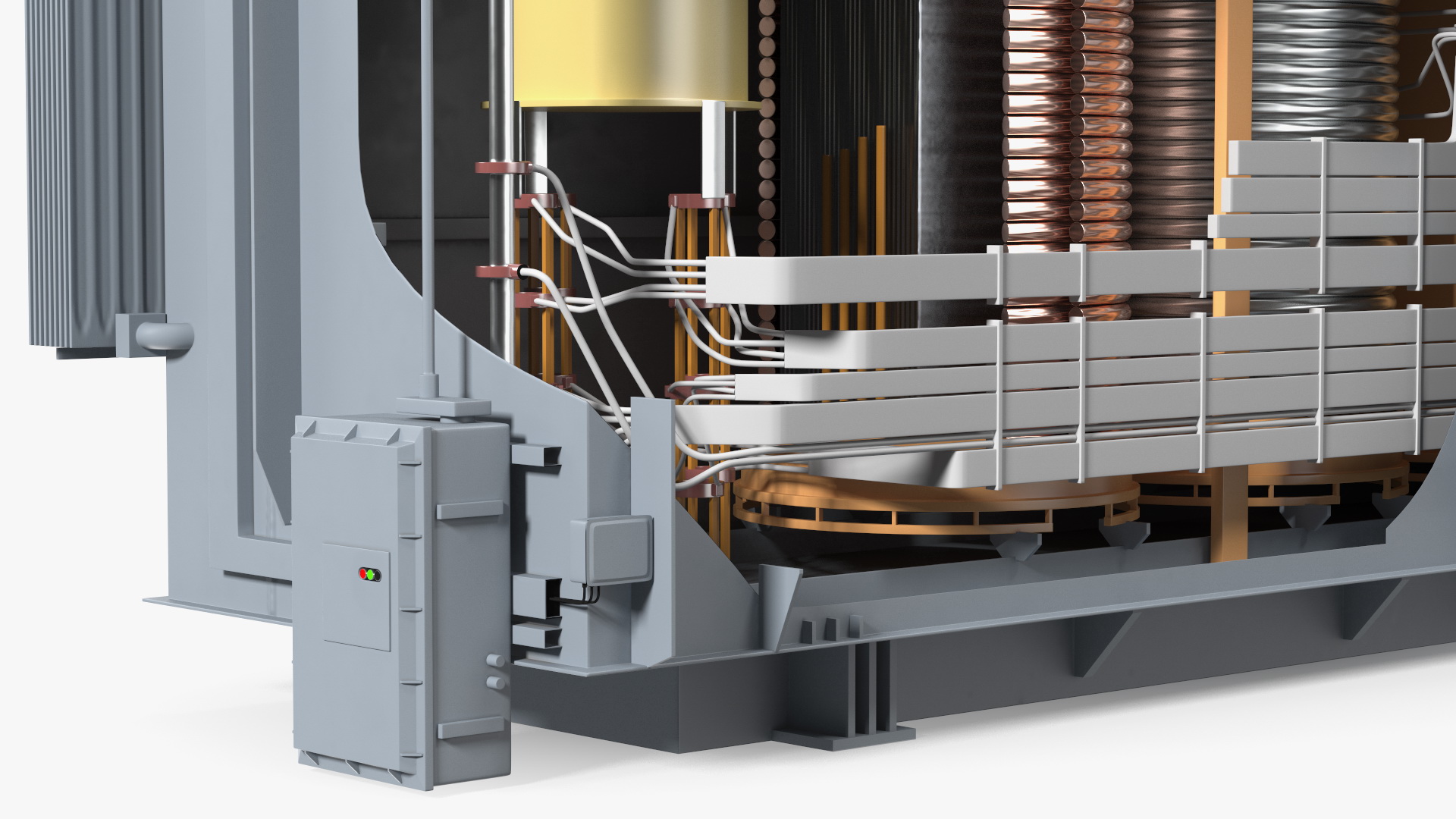 3D Electrical Transformer Inner Construction