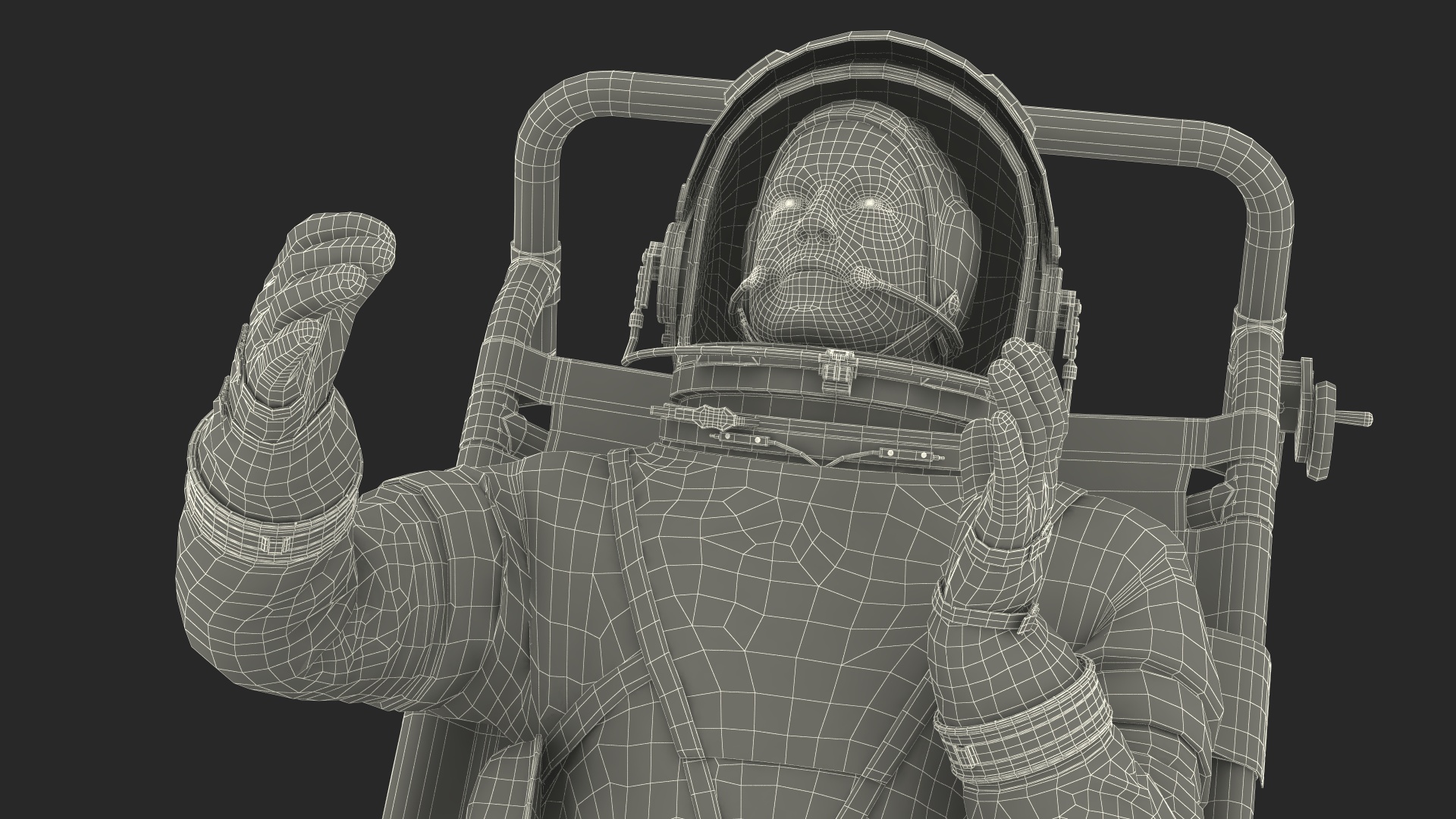 3D NASA Astronauts Train in the Microgravity Simulator