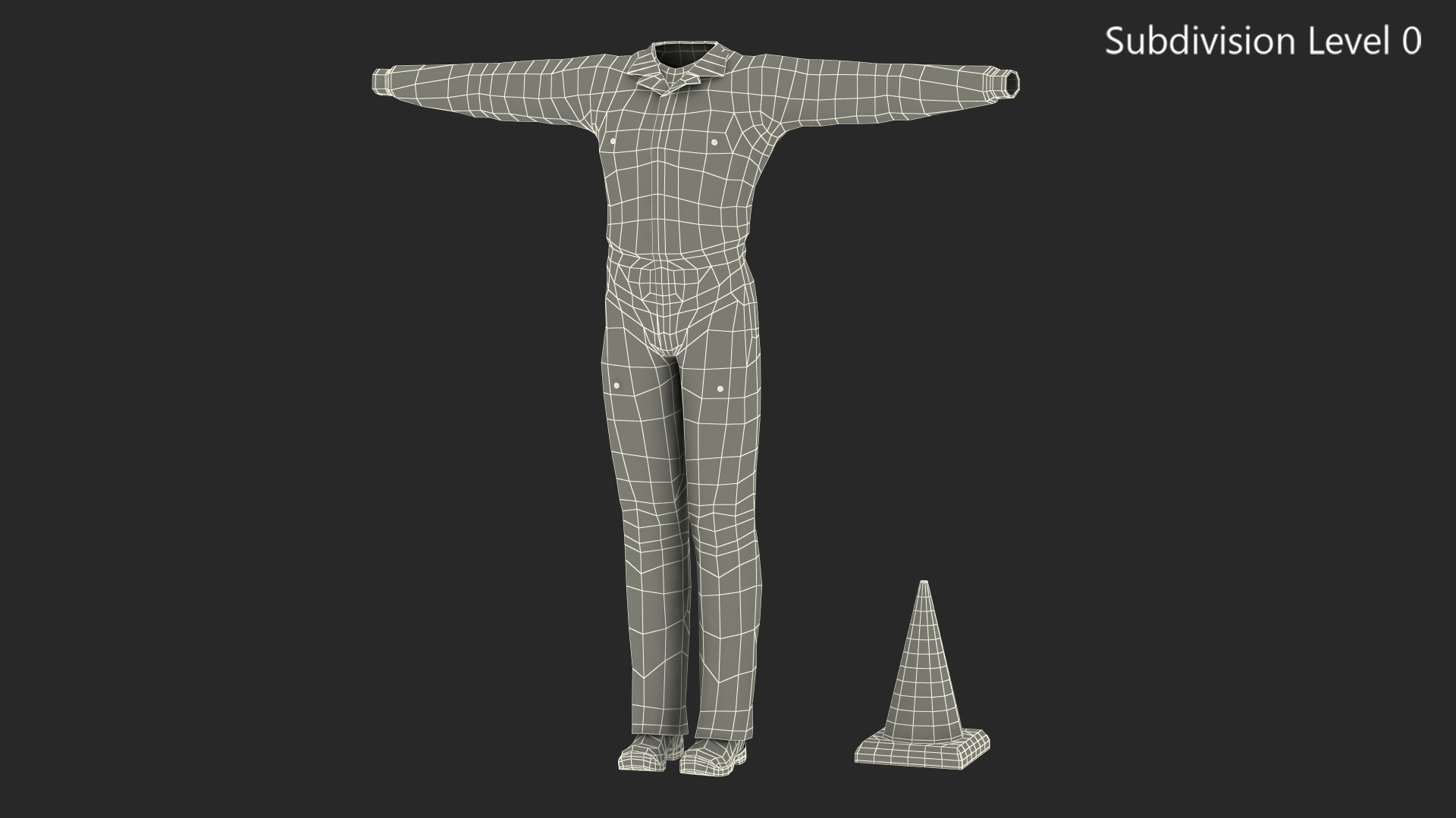 Road Worker Clothes 3D model