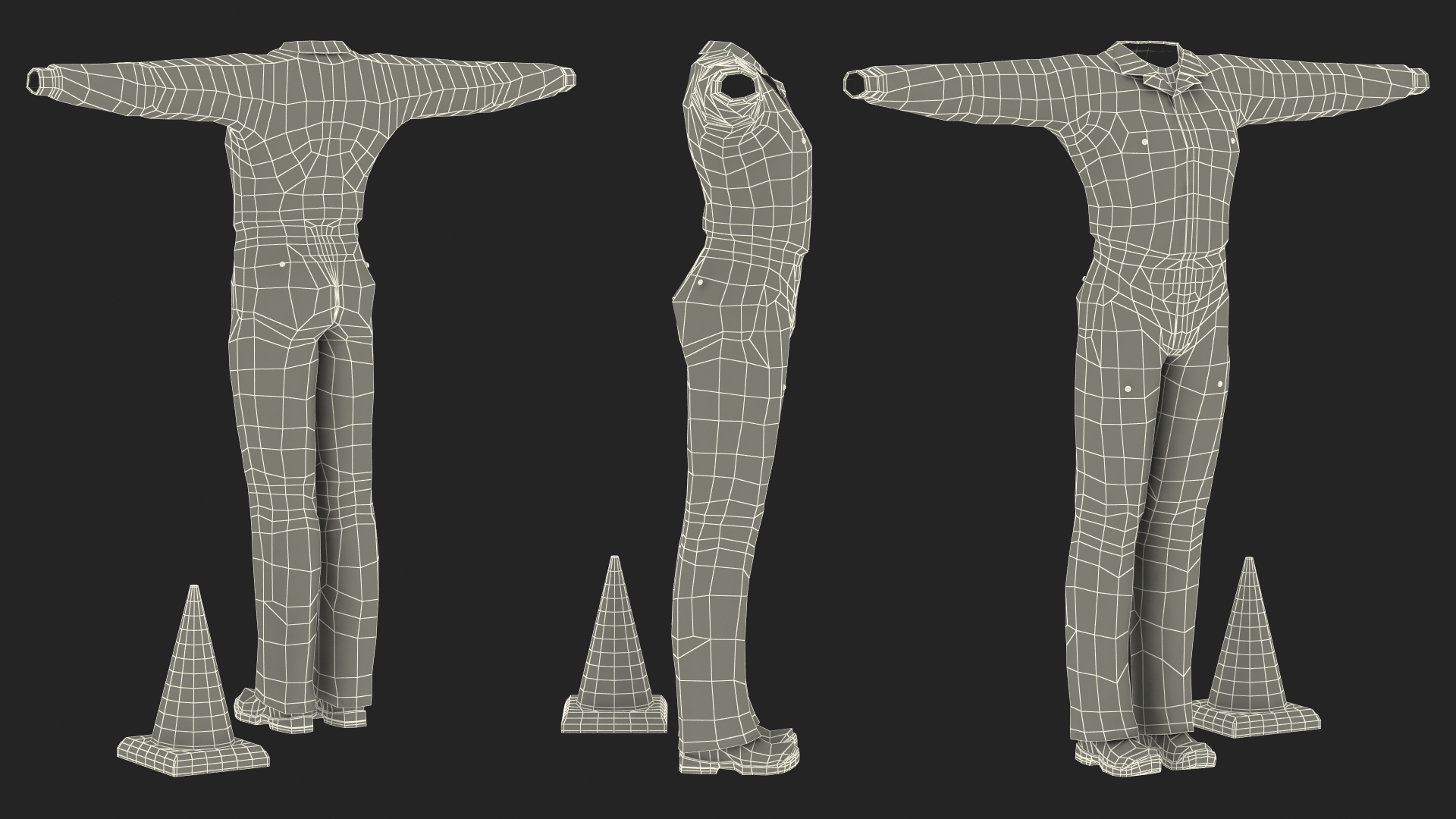 Road Worker Clothes 3D model