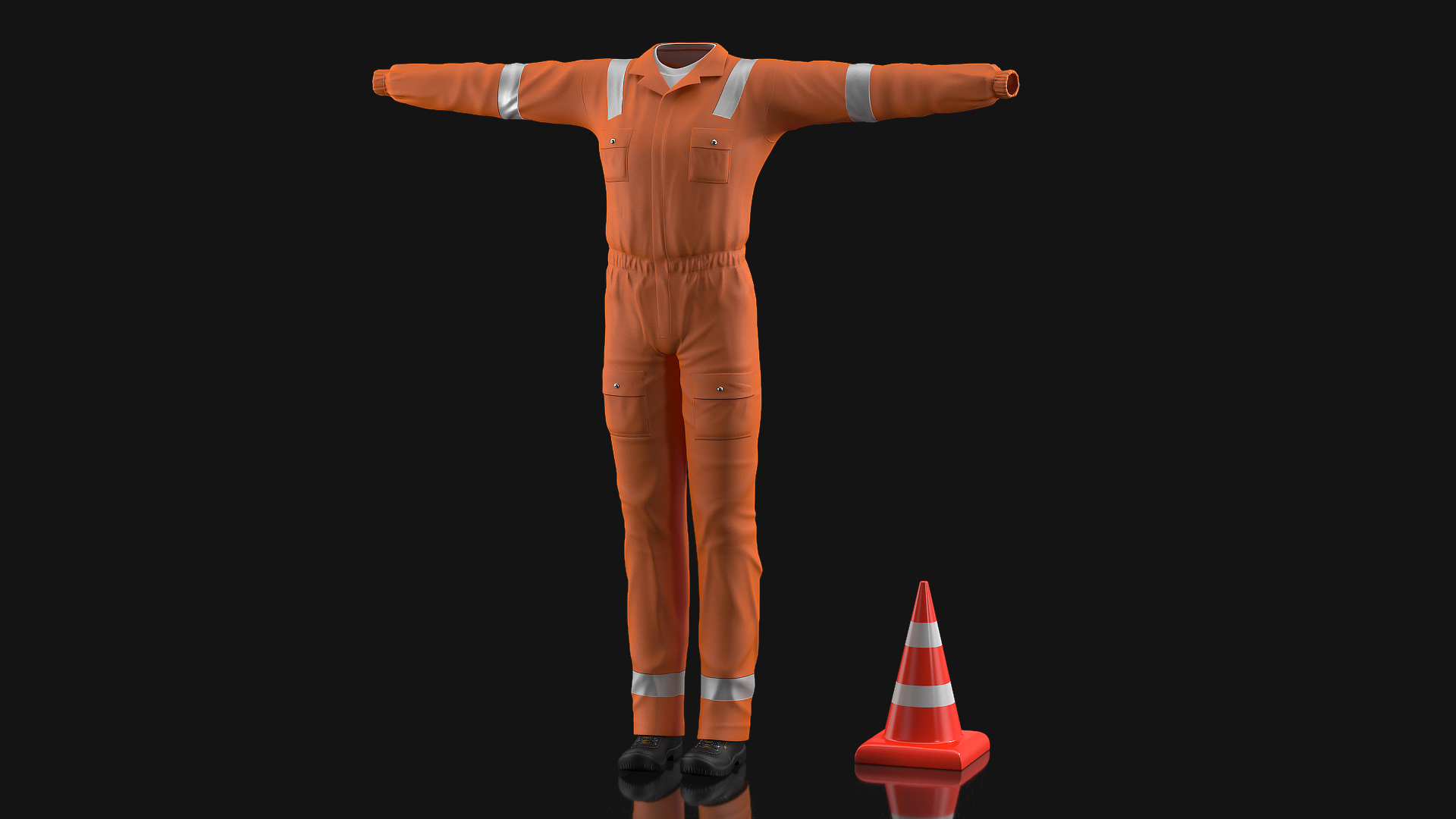 Road Worker Clothes 3D model