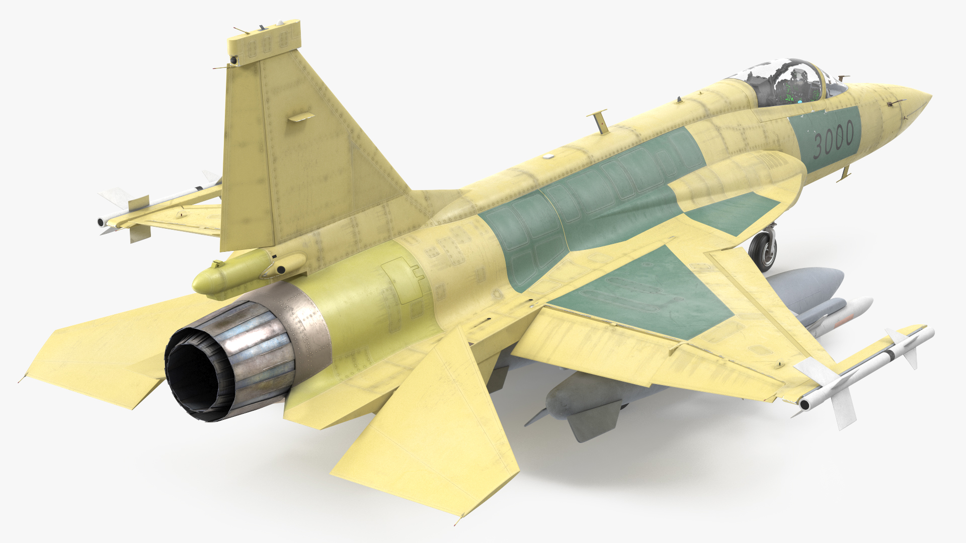 3D JF-17 Prototype with Armament Rigged