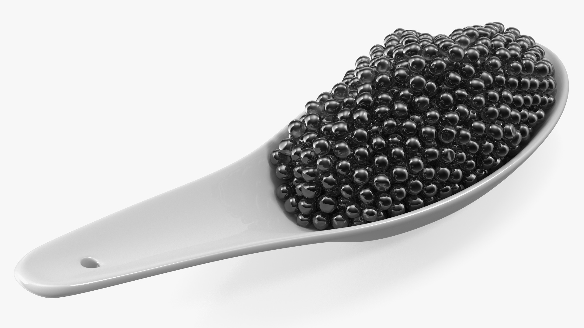 3D Black Caviar Spoon model