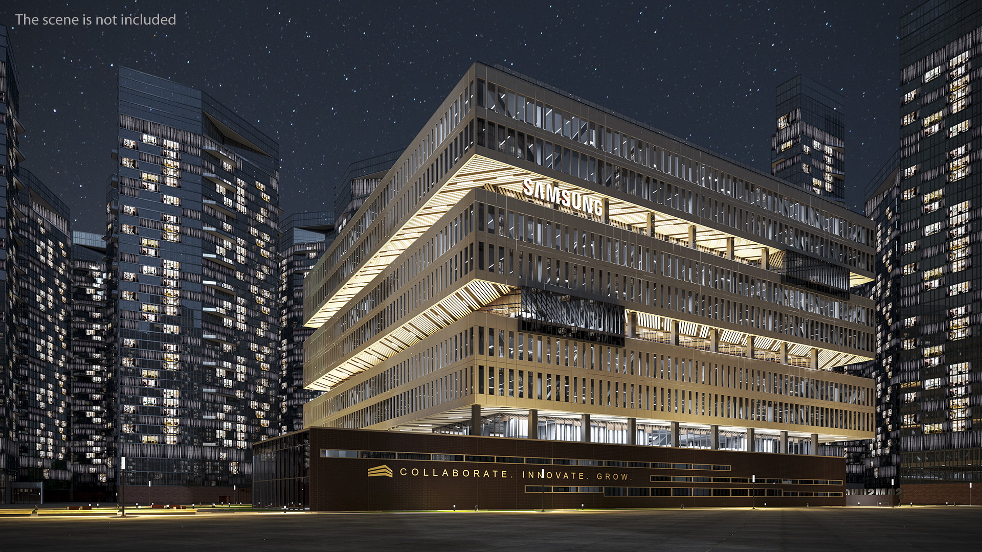 3D model Samsung Campus Night Glow