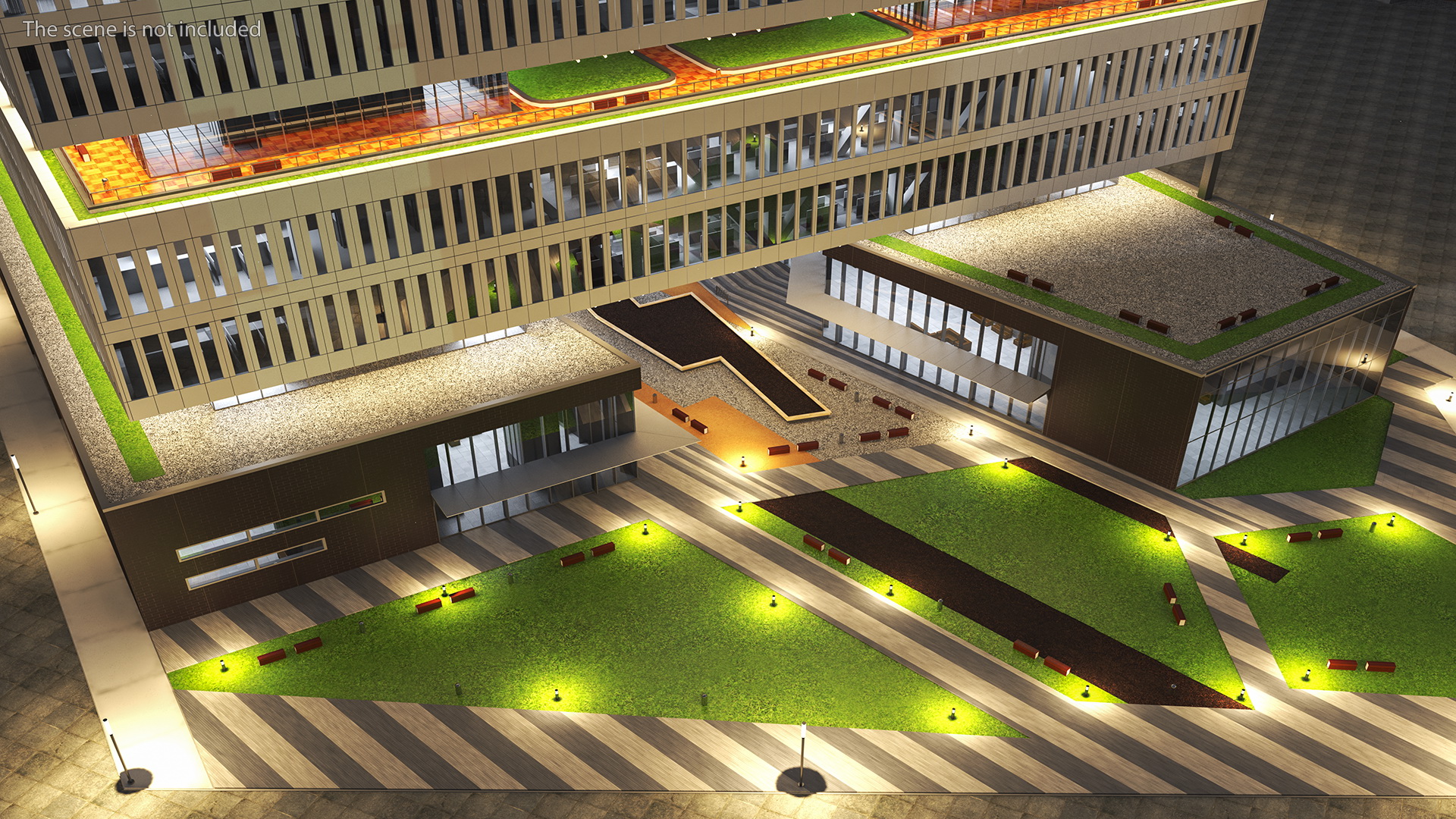 3D model Samsung Campus Night Glow